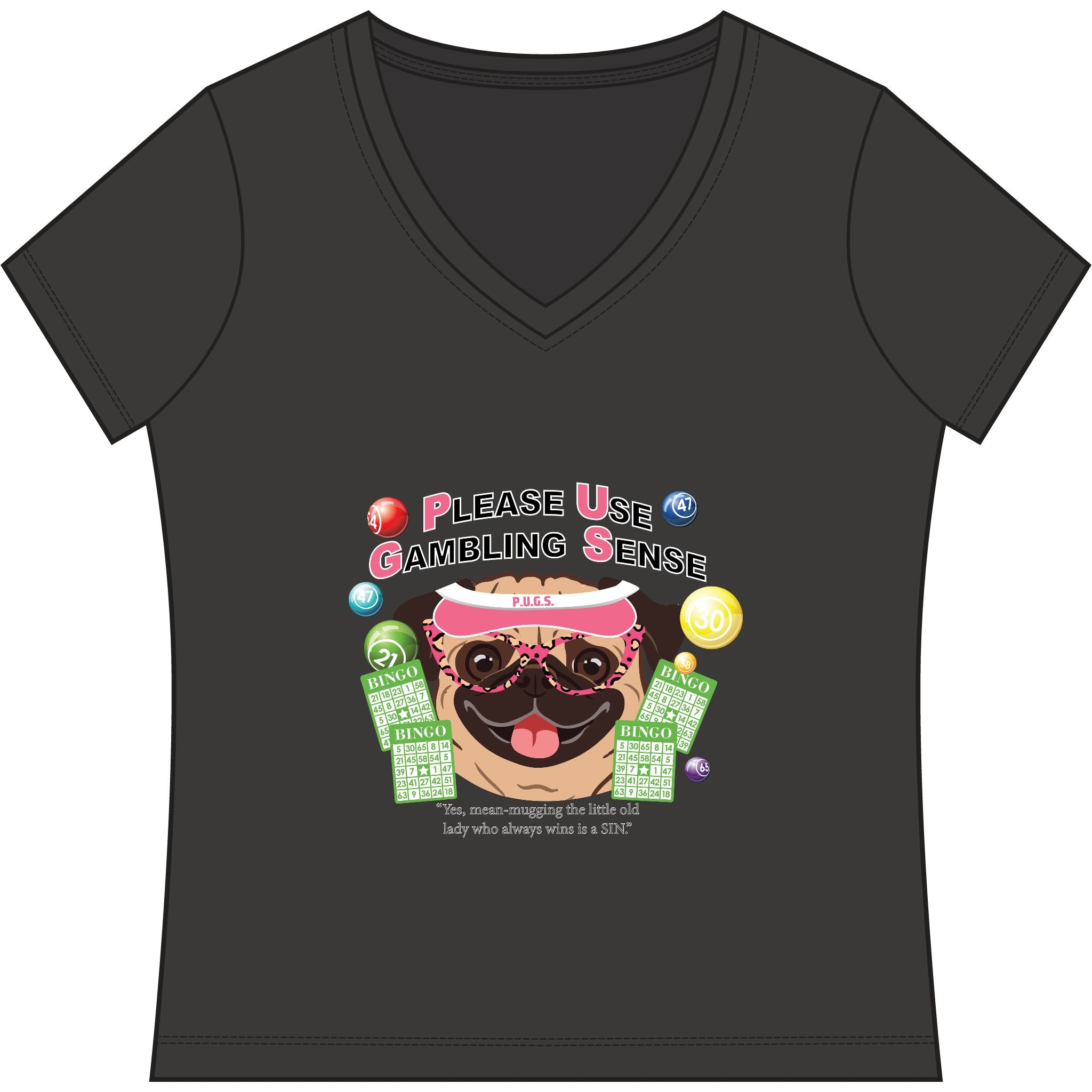 bingo graphic tee by P.U.G.S. Apparel
