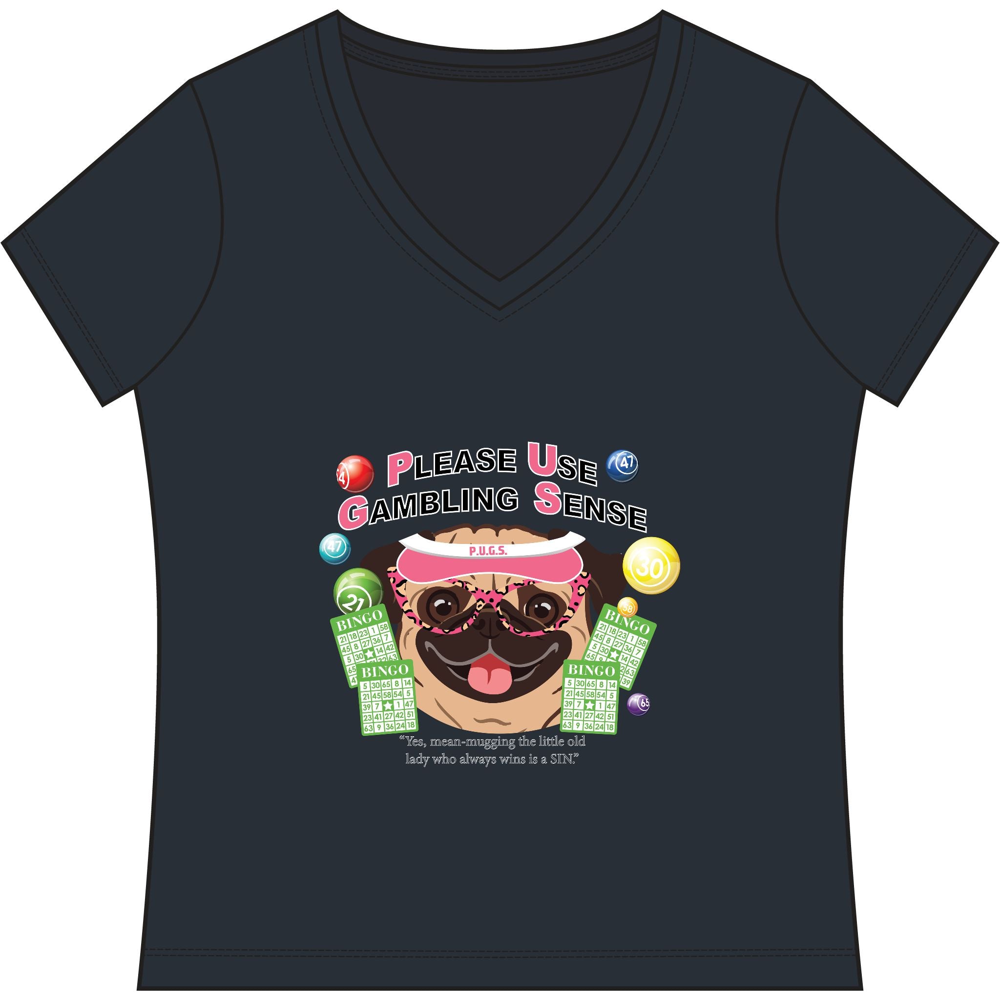 bingo graphic tee by P.U.G.S. Apparel