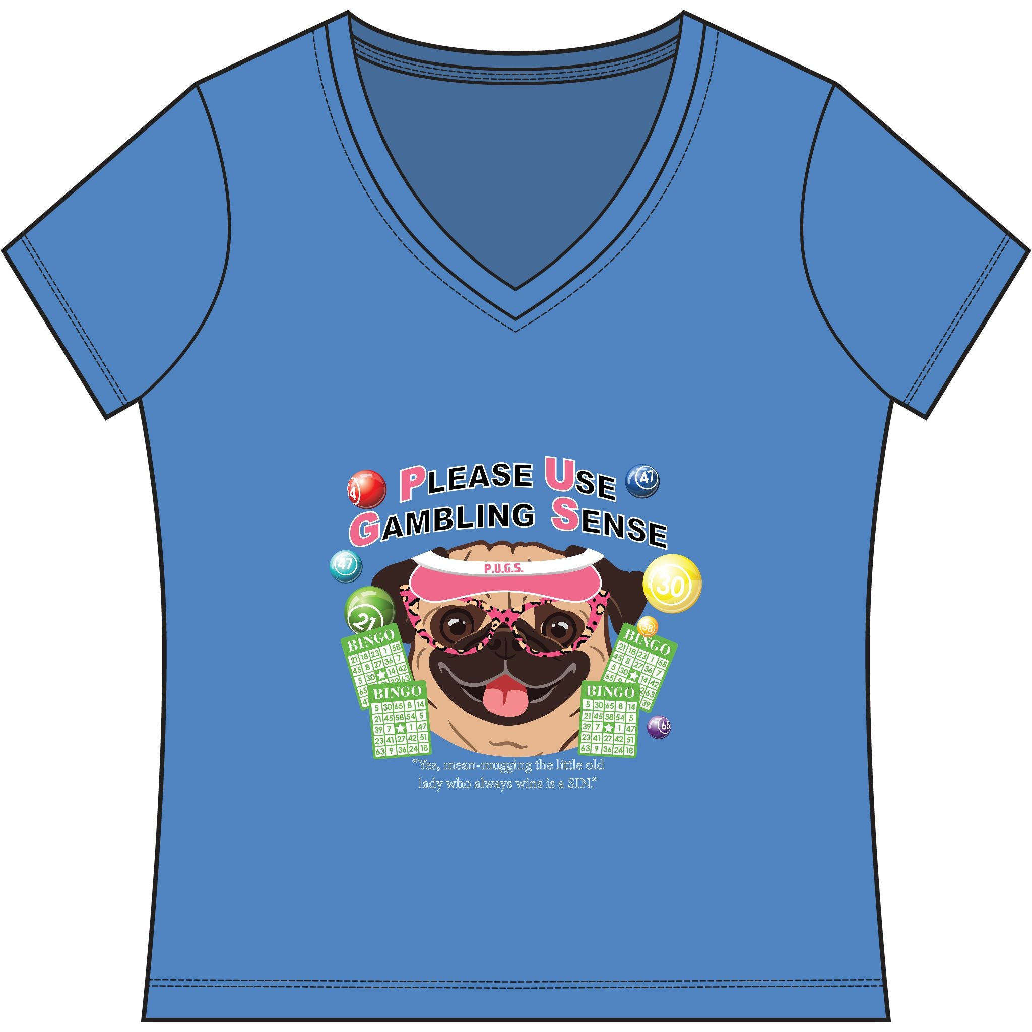 bingo graphic tee by P.U.G.S. Apparel