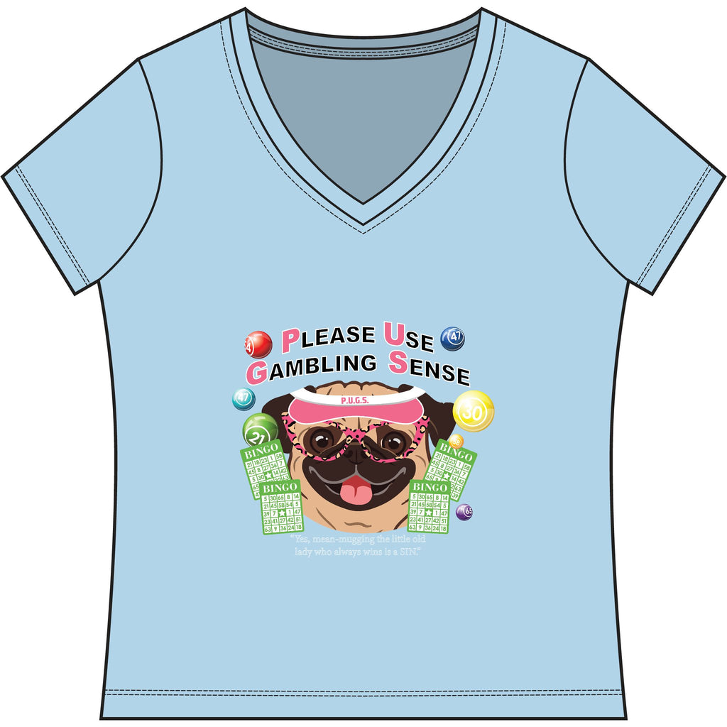 Funny bingo graphic tee by P.U.G.S. apparel