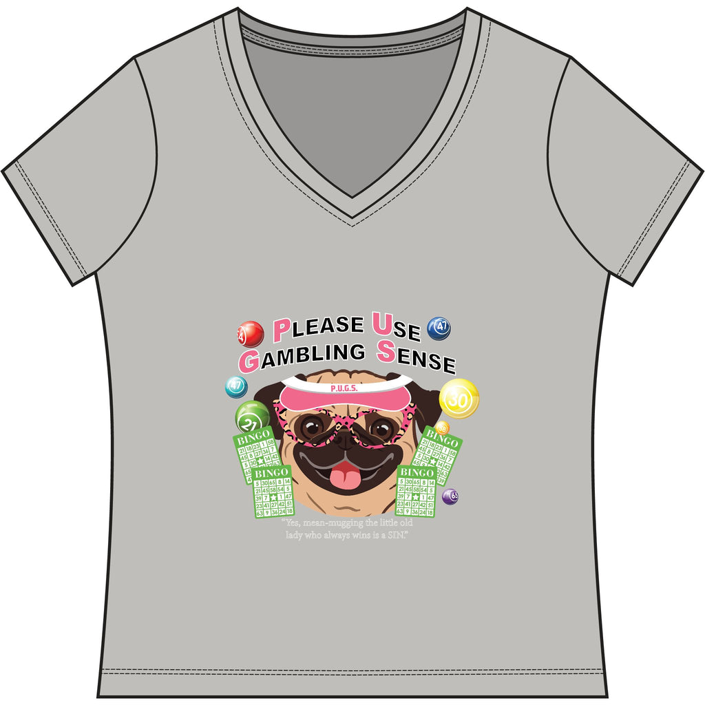 Funny bingo graphic tee by P.U.G.S. apparel