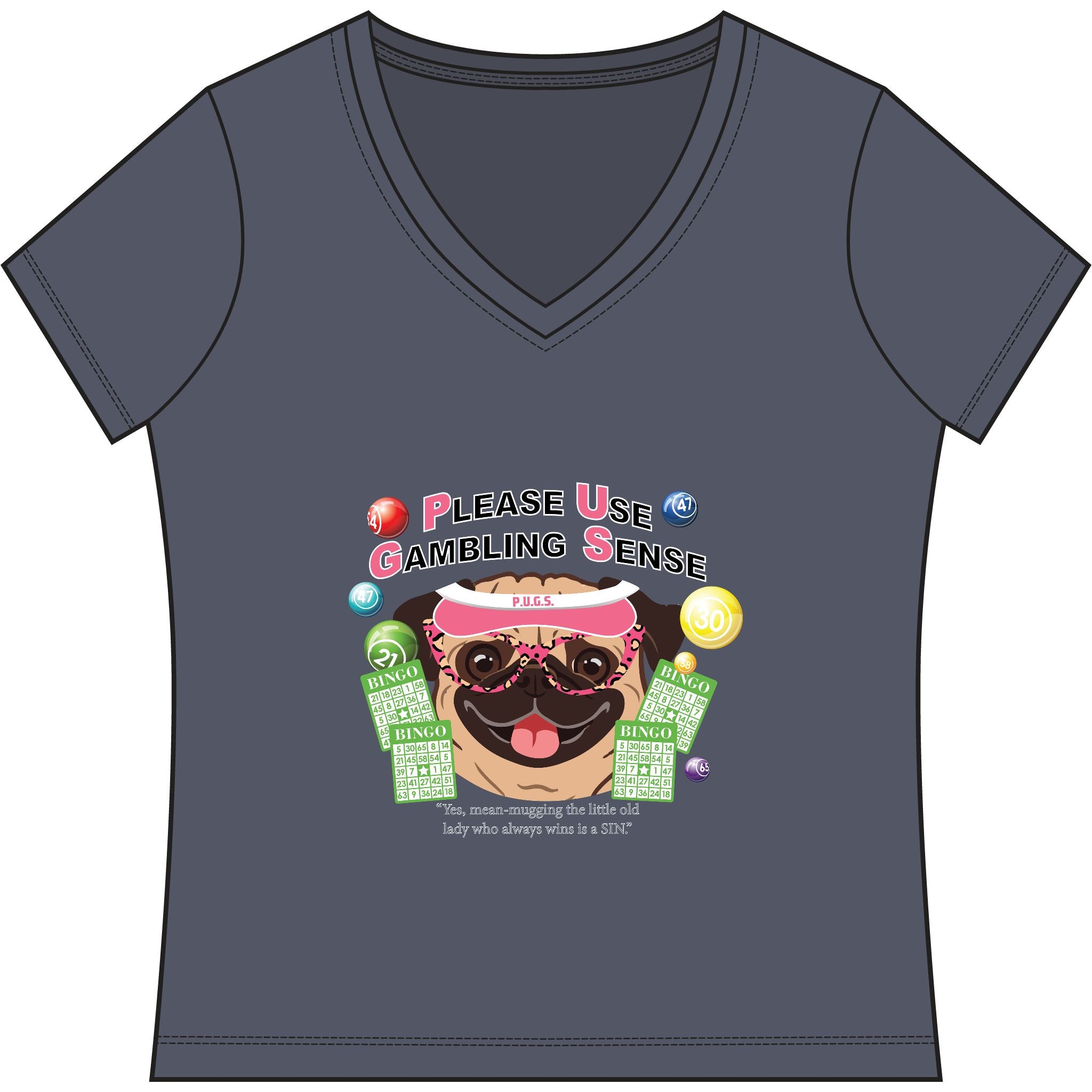 bingo graphic tee by P.U.G.S. Apparel