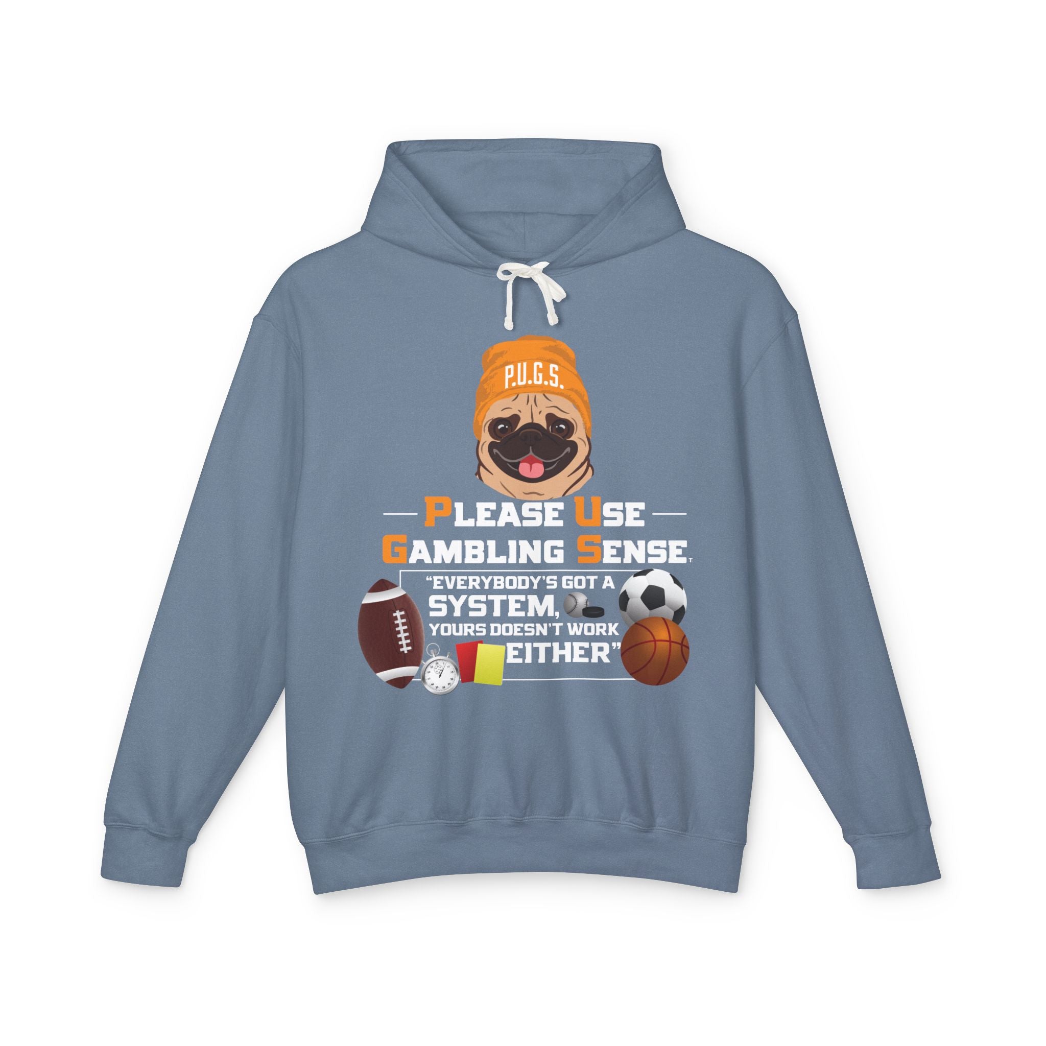 Funny sports betting hoodie by P.U.G.S. Apparel