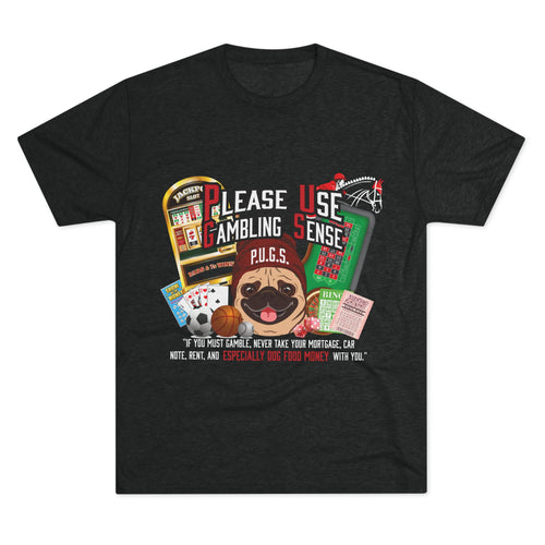 Gambling graphic tee by P.U.G.S. apparel