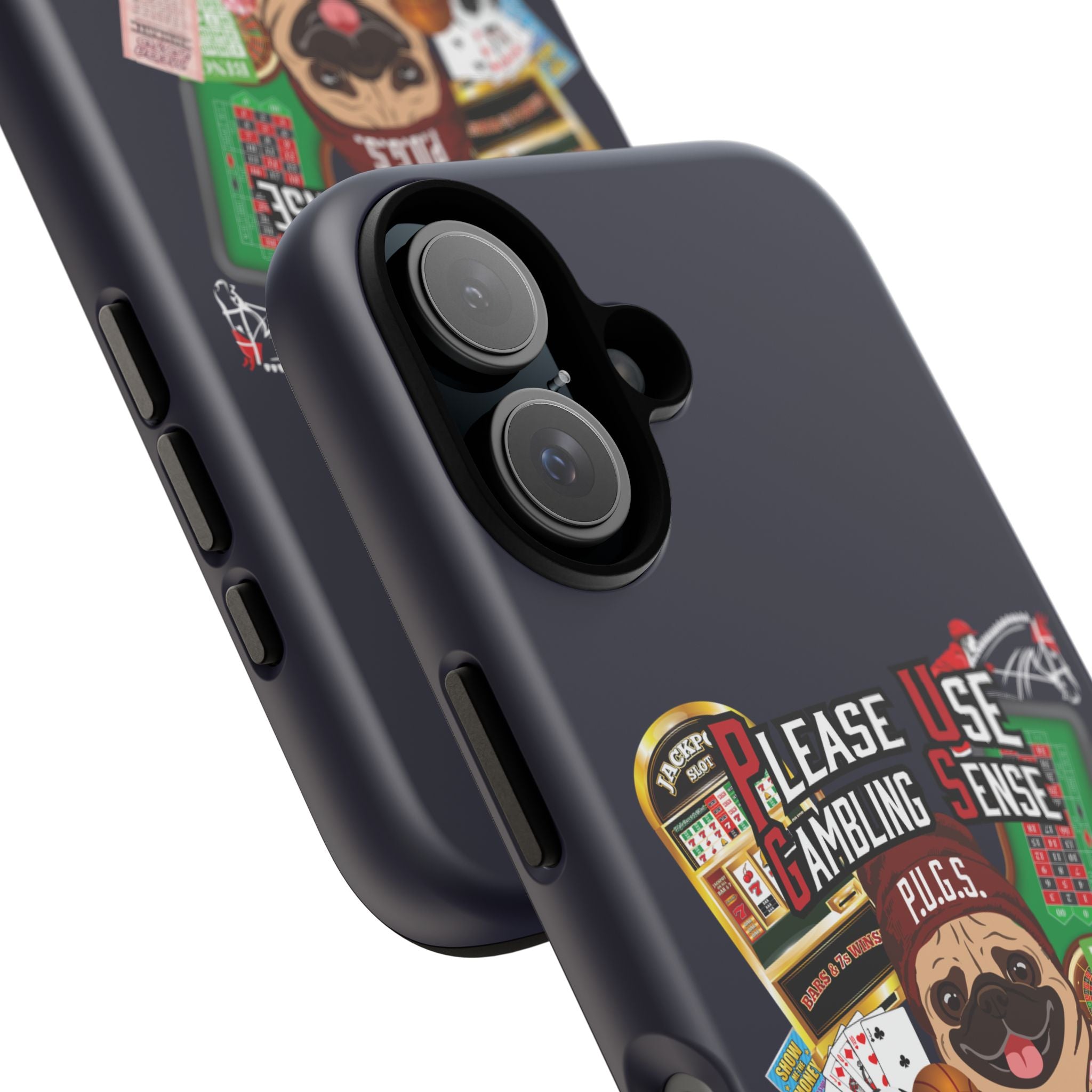Black All Gambling Phone Case — P.U.G.S. Apparel