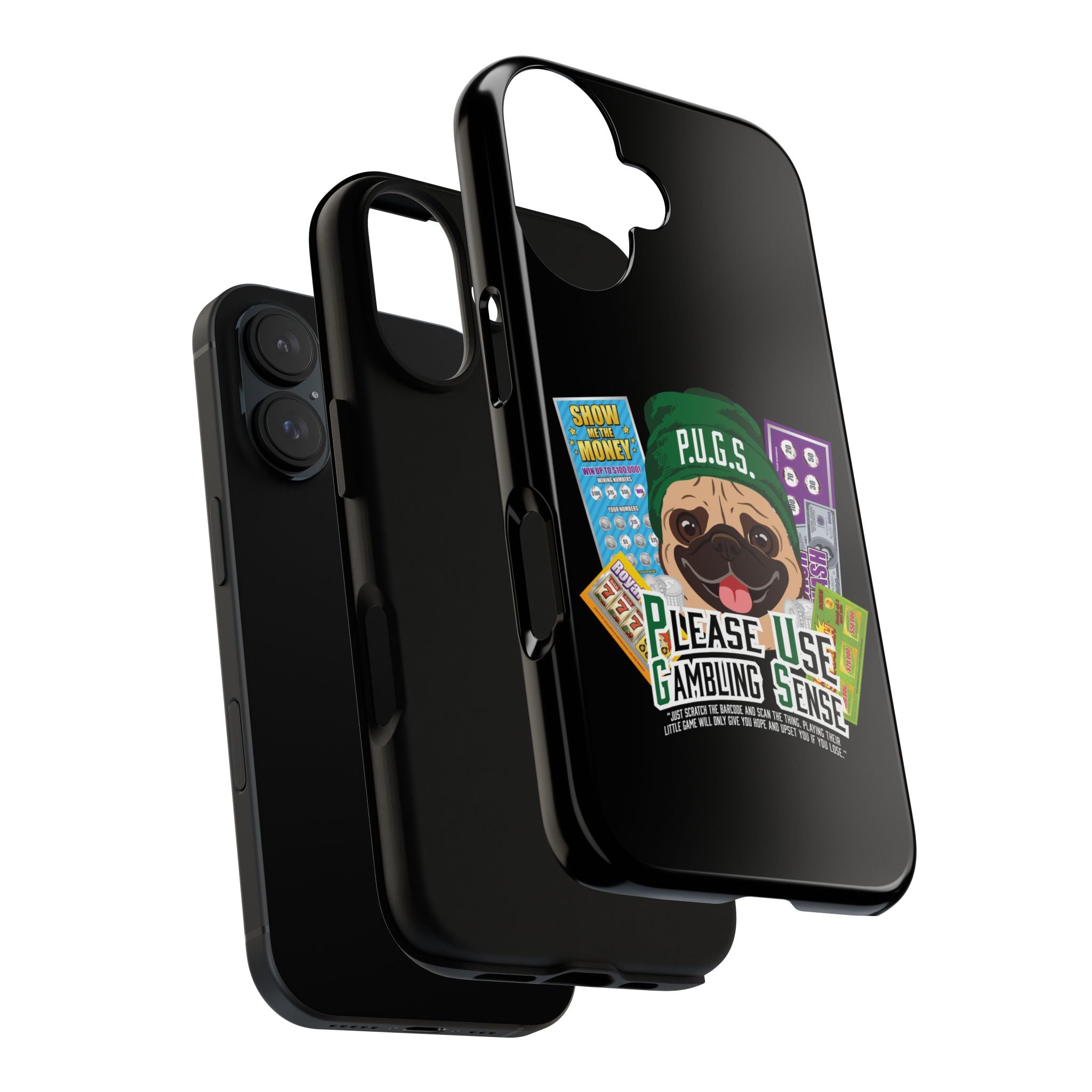Black Scratch-off "Hope" Gambling Phone Case — P.U.G.S. Apparel