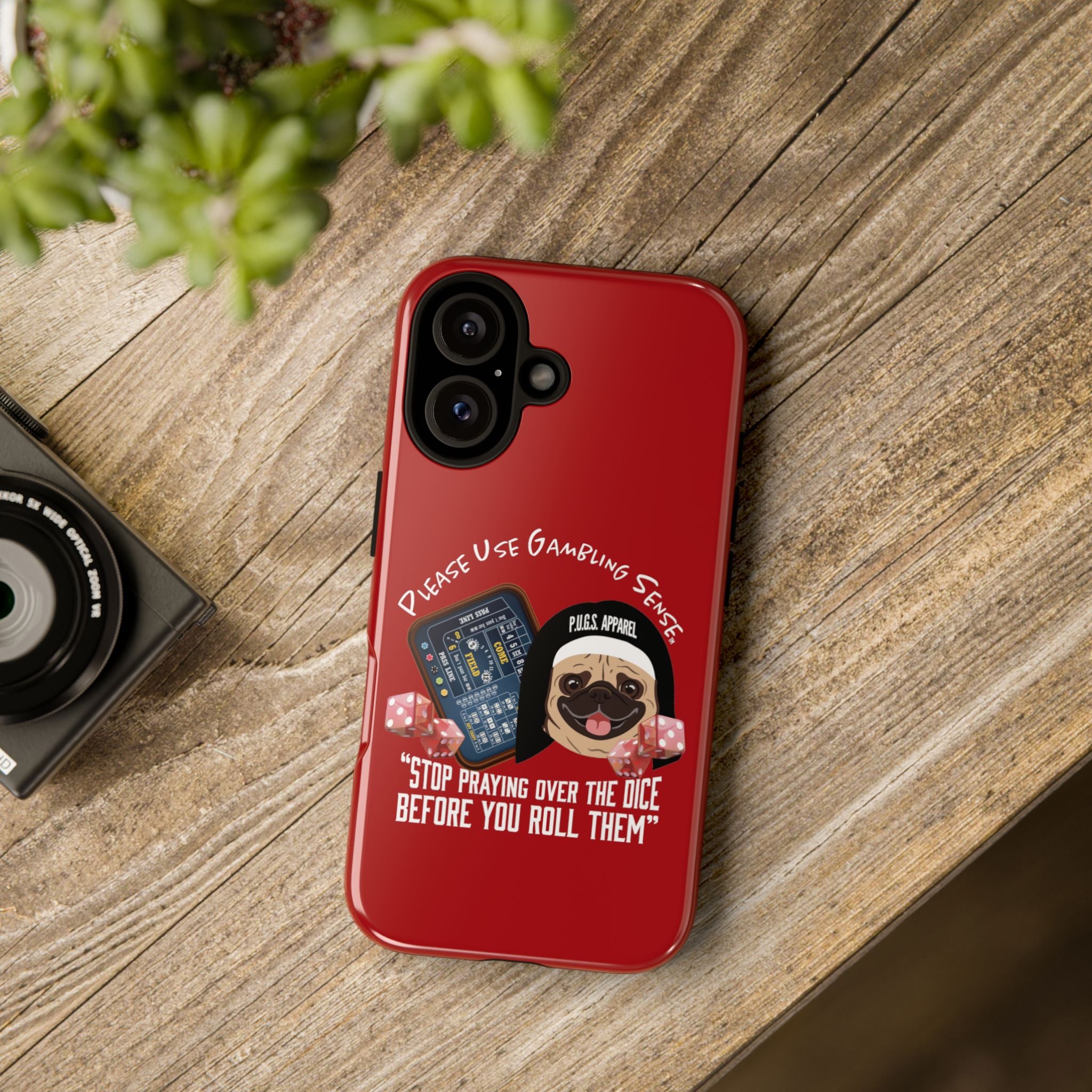 Craps Dice "Praying" Phone Case — P.U.G.S. Apparel