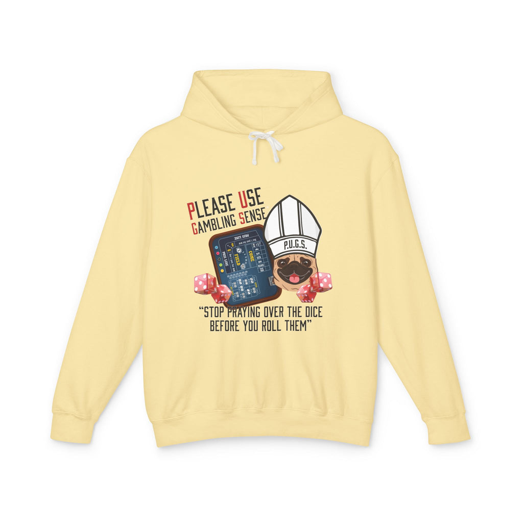 Funny craps gambling hoodie by P.U.G.S. Apparel