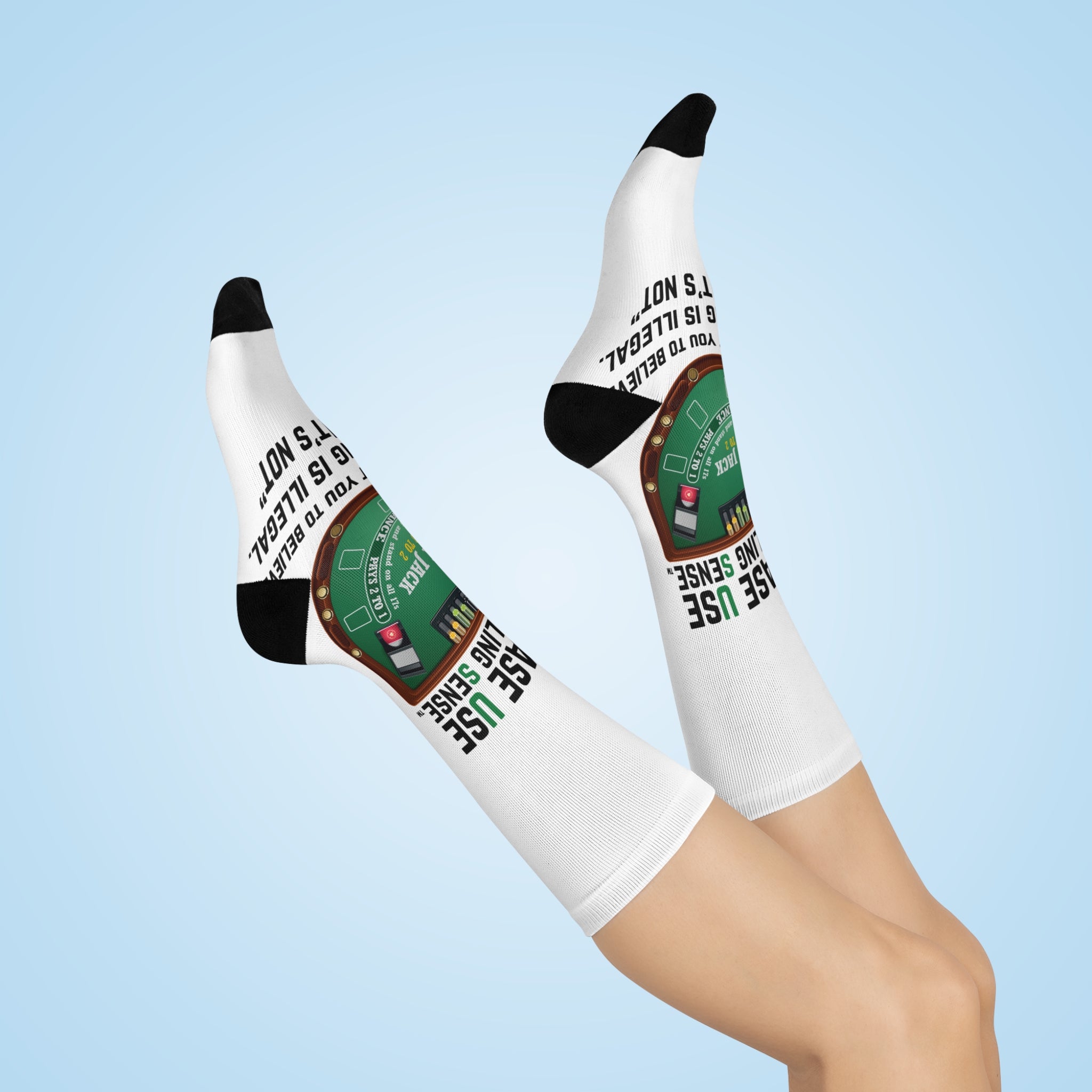 Blackjack Crew Socks by P.U.G.S. Apparel