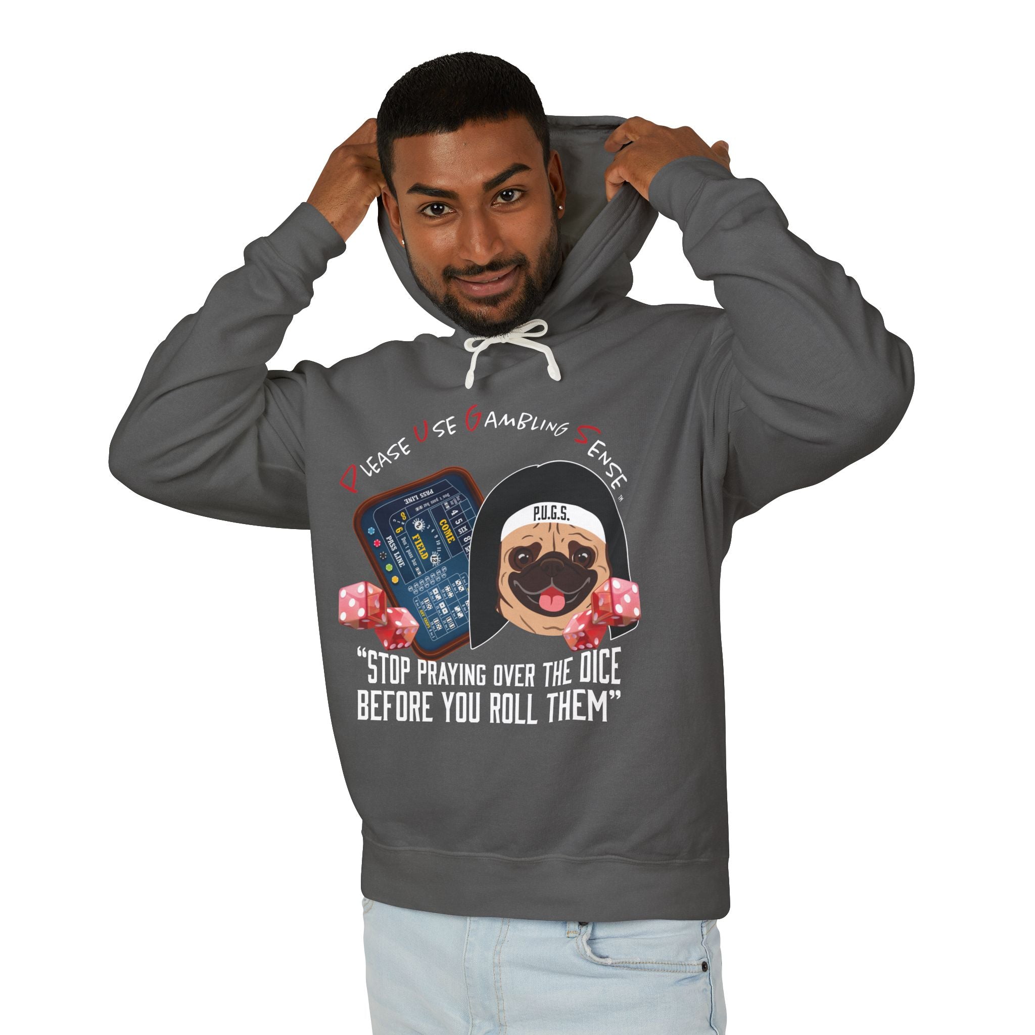 Funny Craps Hoodie by P.U.G.S. Apparel