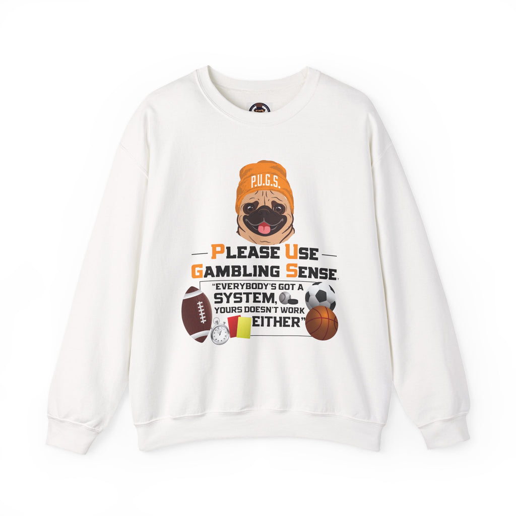 Funny Sports Betting Graphic Sweatshirt by P.U.G.S. apparel