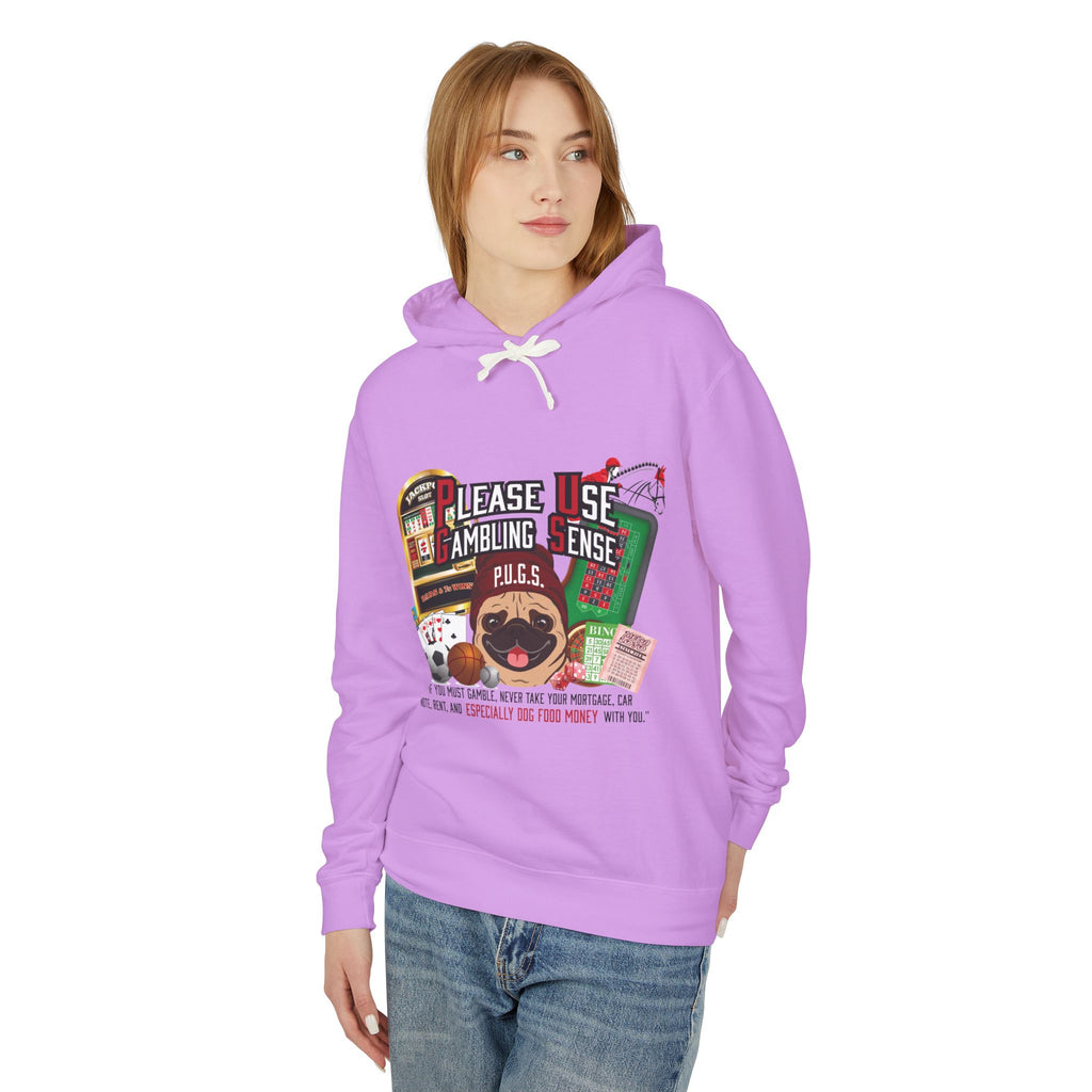 Funny gambling graphic hoodie by P.U.G.S. Apparel