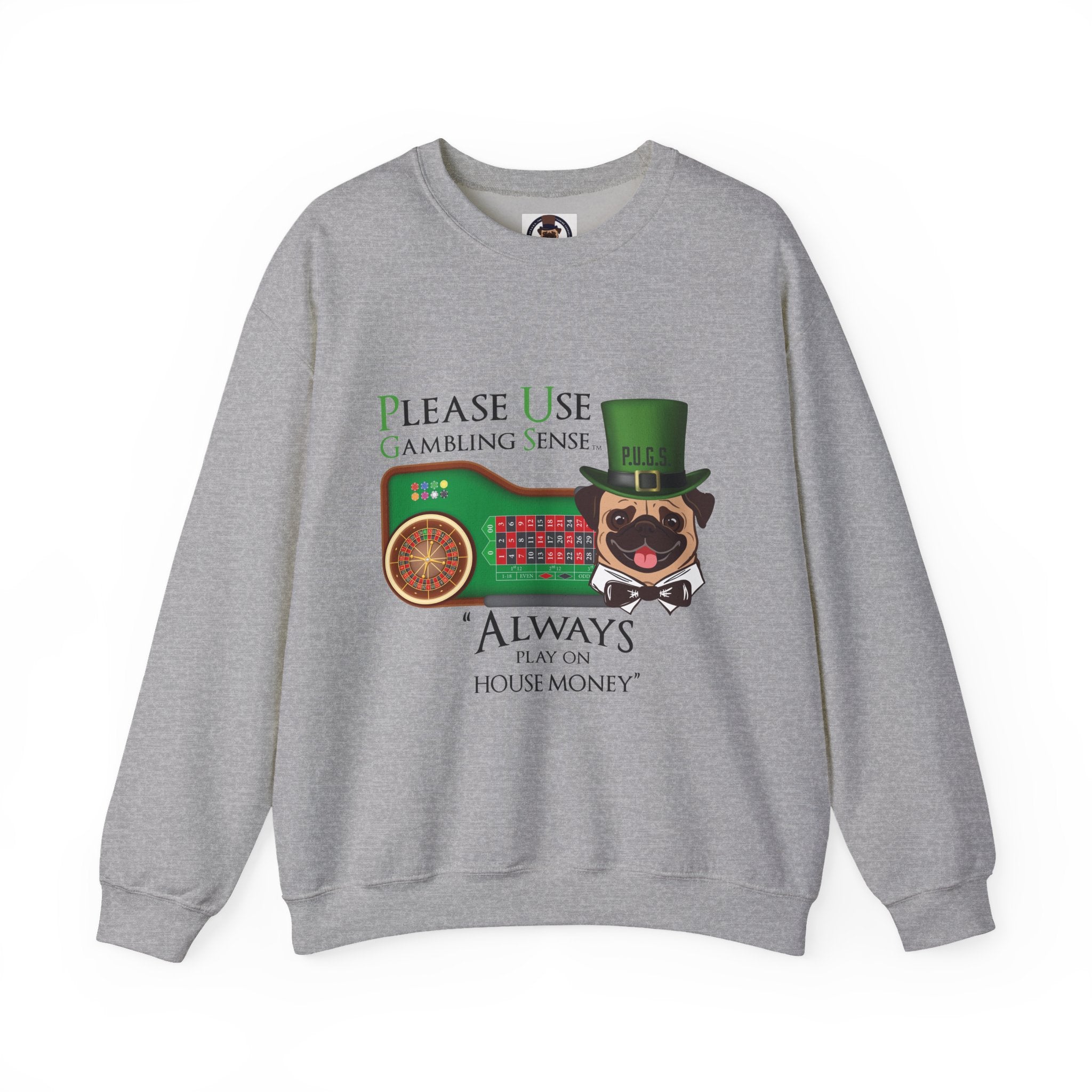 Funny Roulette Graphic Sweatshirt by PU.G.s. apparel