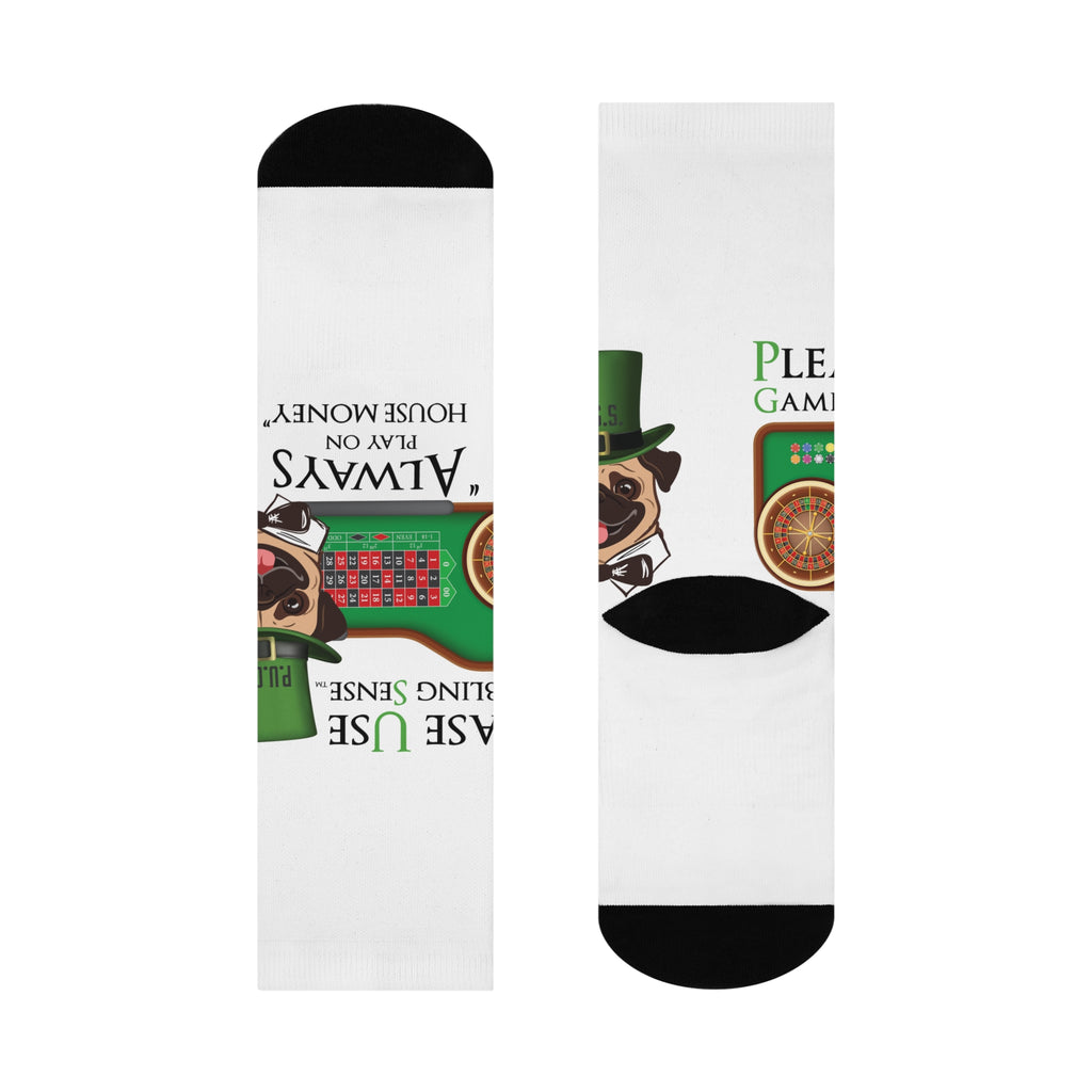 Roulette "House Money" Cushioned Crew Socks from P.U.G.S. Apparel