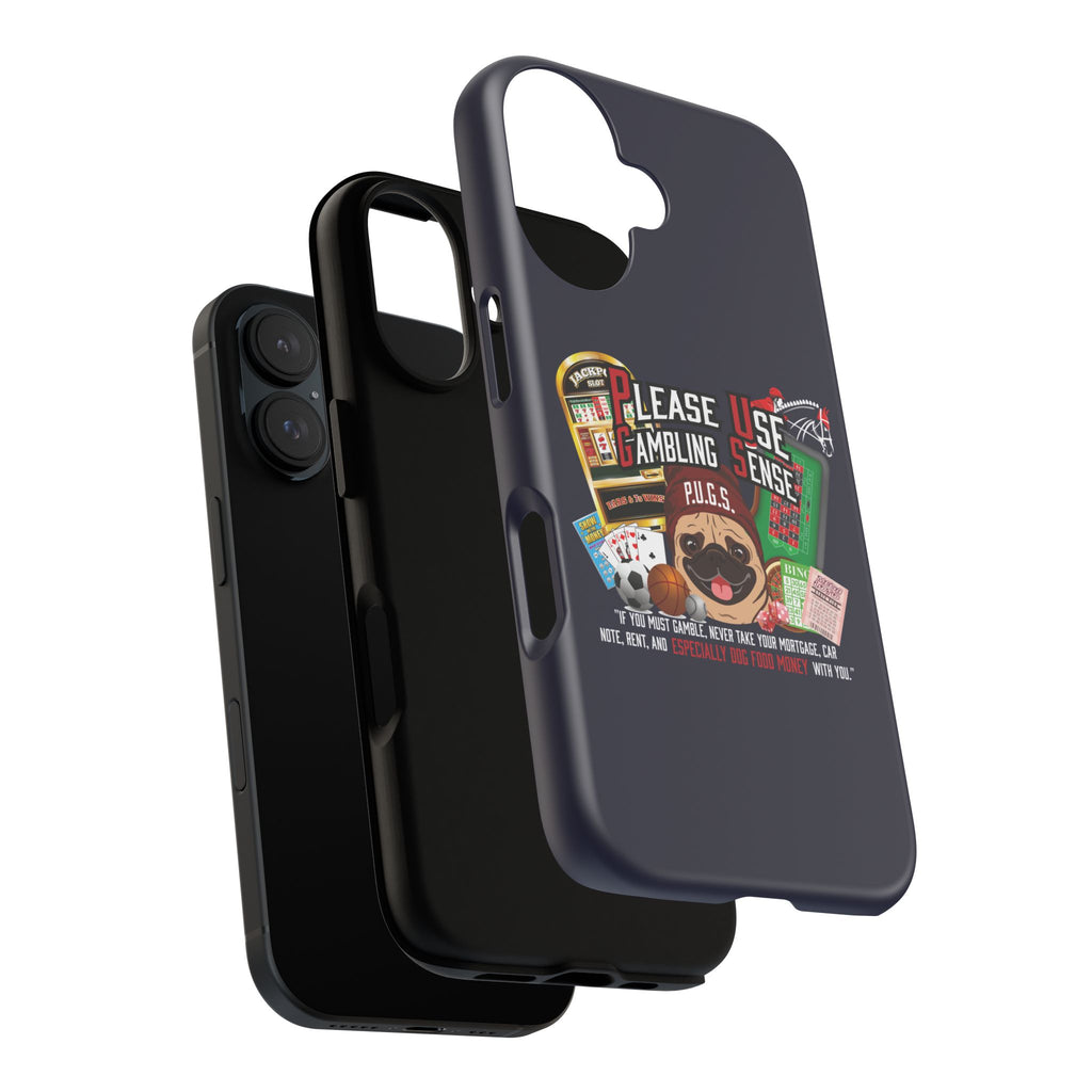 Black All Gambling Phone Case — P.U.G.S. Apparel