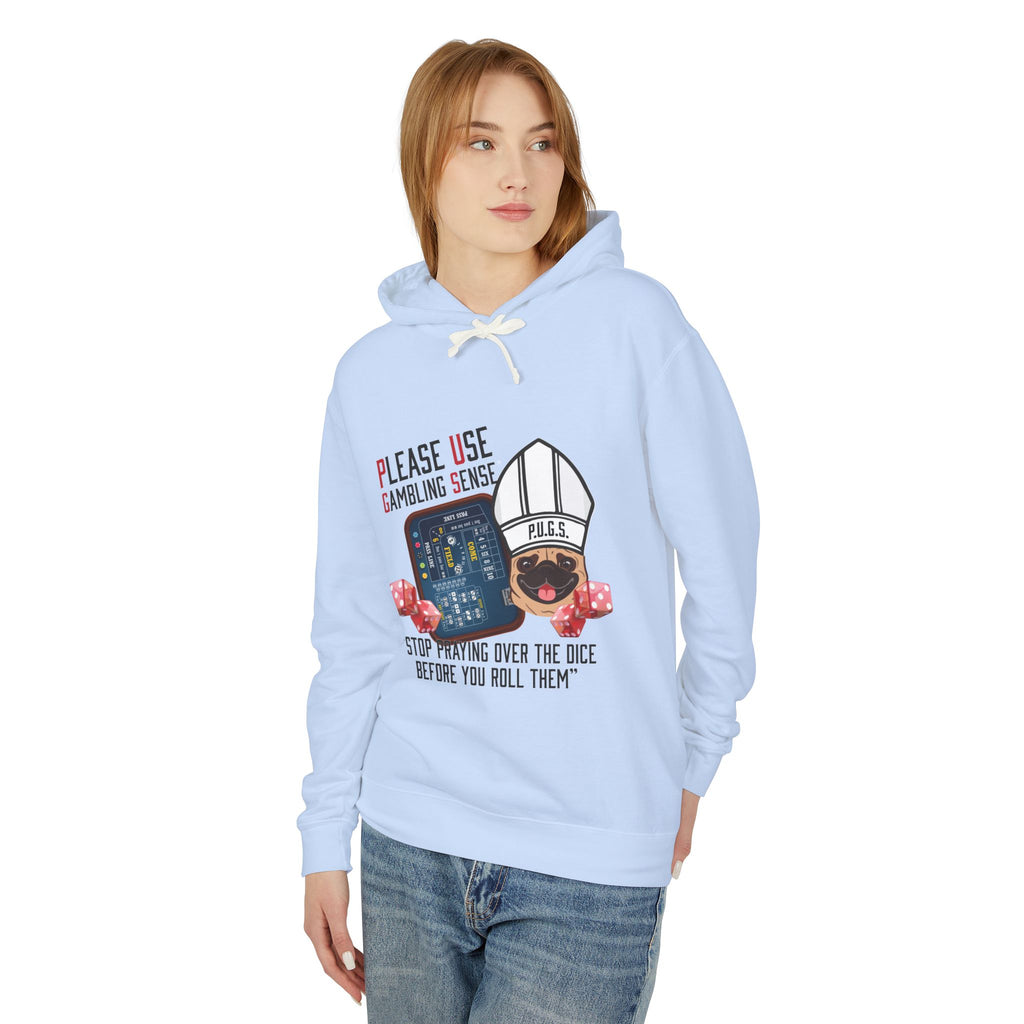 Funny craps gambling hoodie by P.U.G.S. Apparel