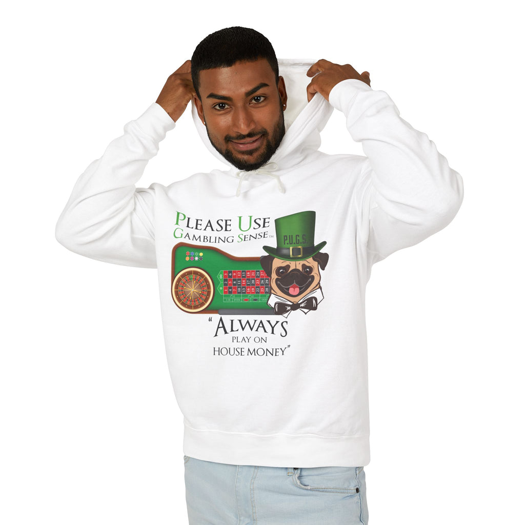 Funny roulette graphic hoodie by P.U.G.S. Apparel