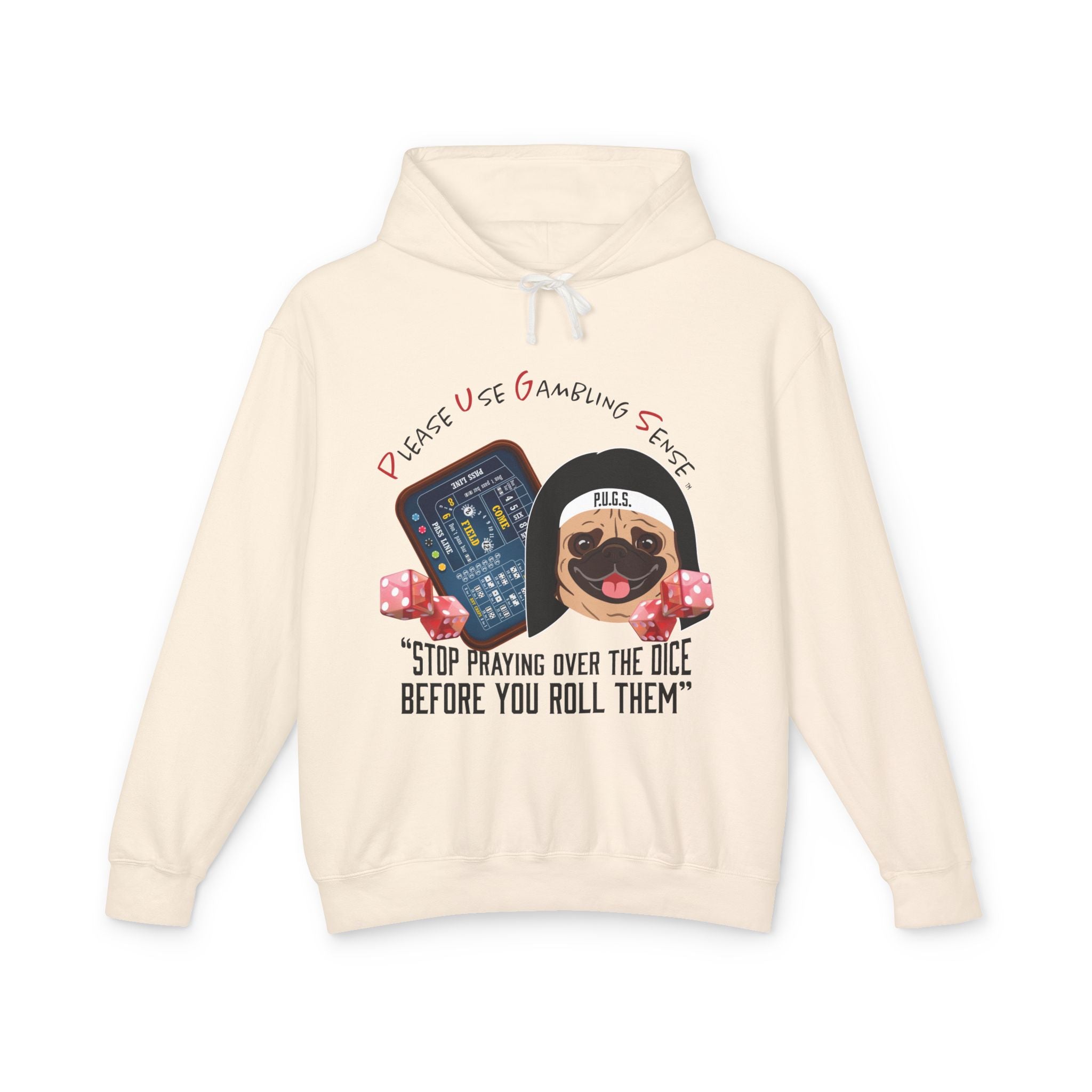 Funny Craps Hoodie by P.U.G.S. Apparel