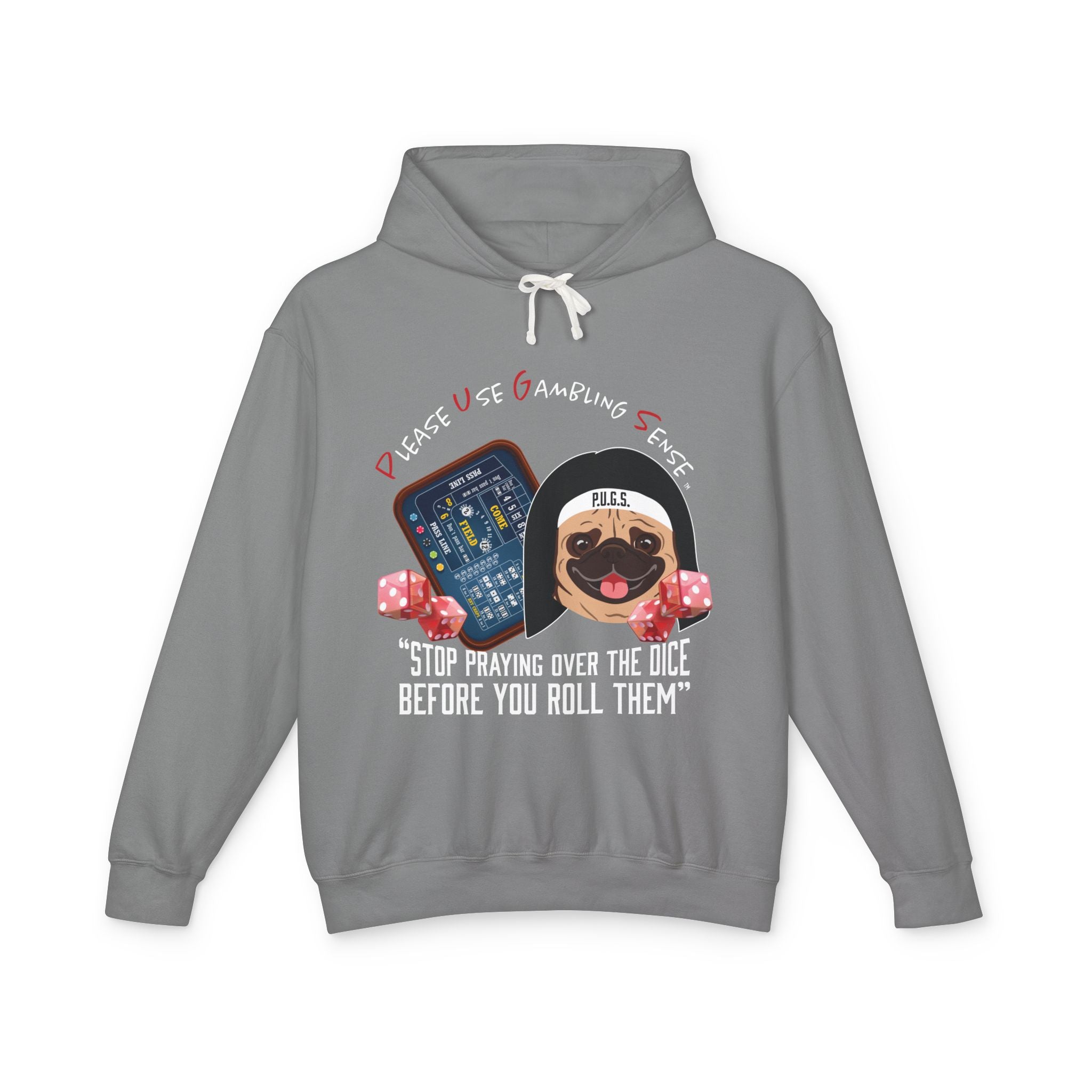 Funny Craps Hoodie by P.U.G.S. Apparel