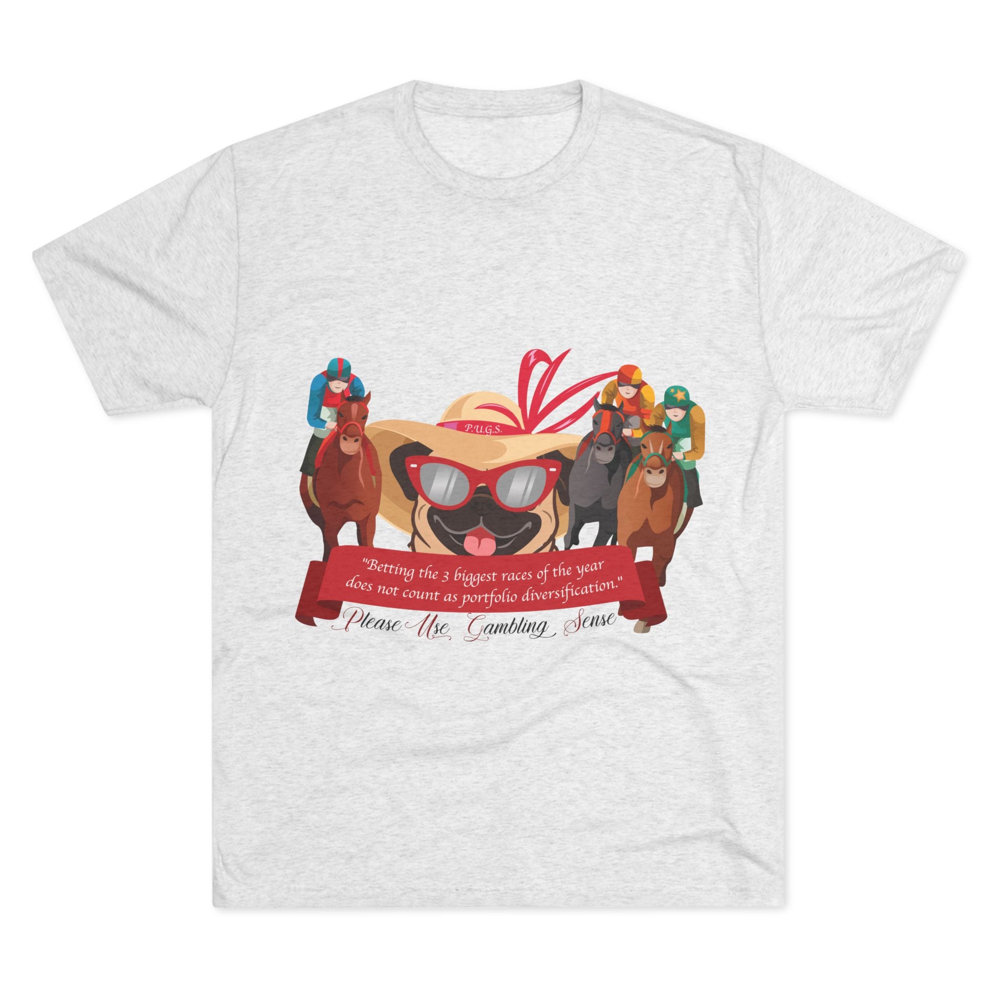 Horse racing graphic tee by P.U.G.S. Apparel