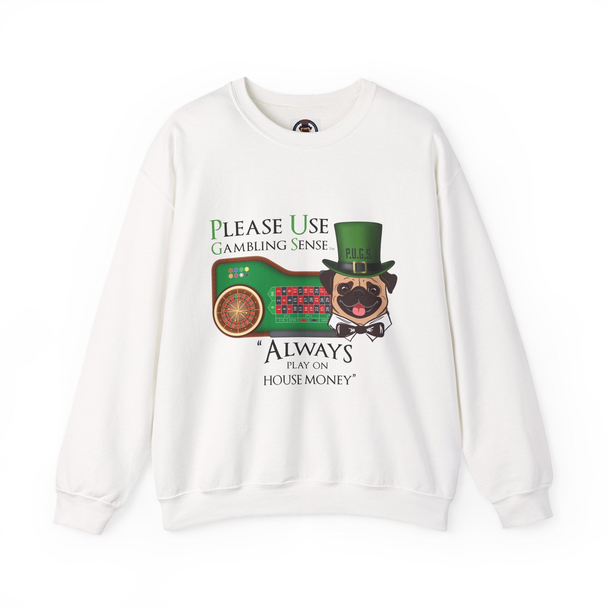 Funny Roulette Graphic Sweatshirt by PU.G.s. apparel