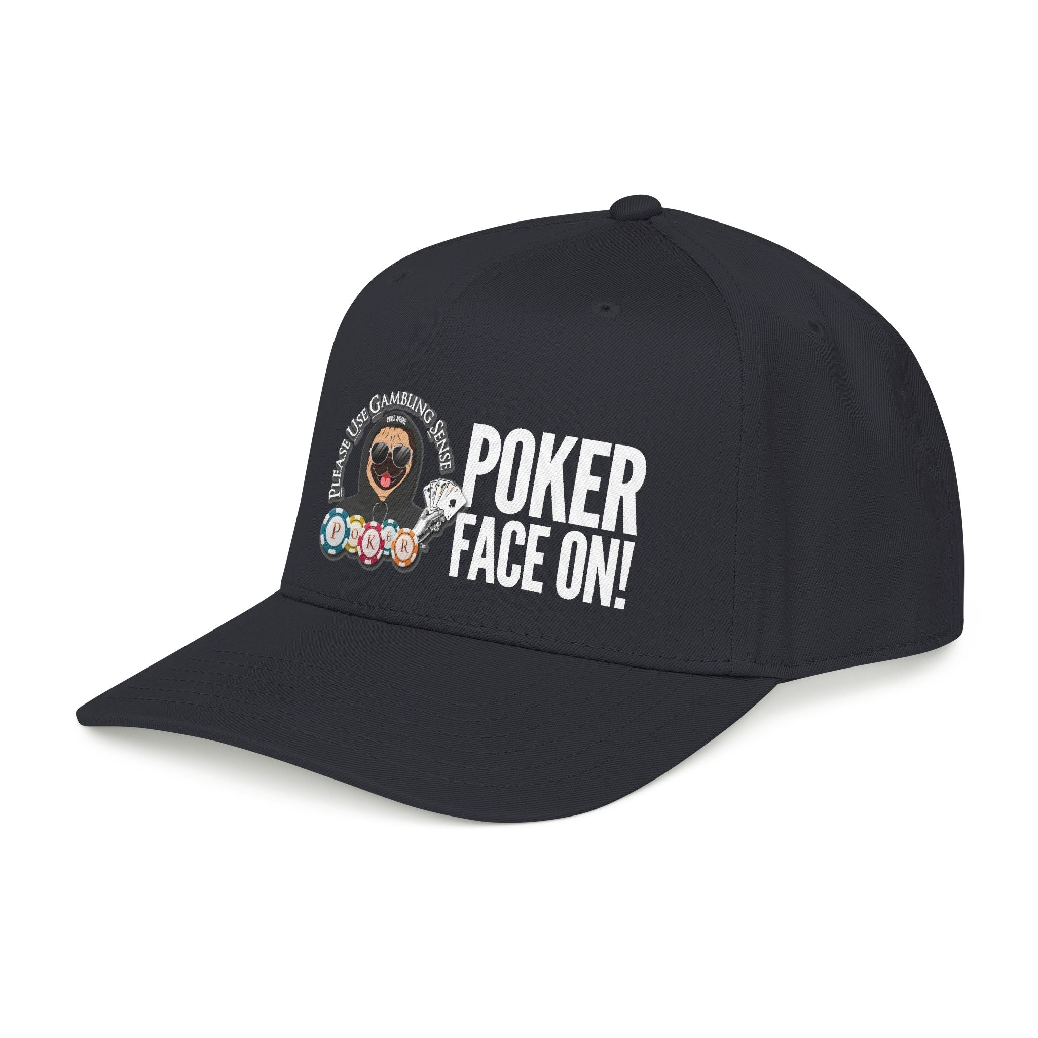 Poker "Leave Early" Mid Profile Baseball Cap by P.U.G.S. Apparel