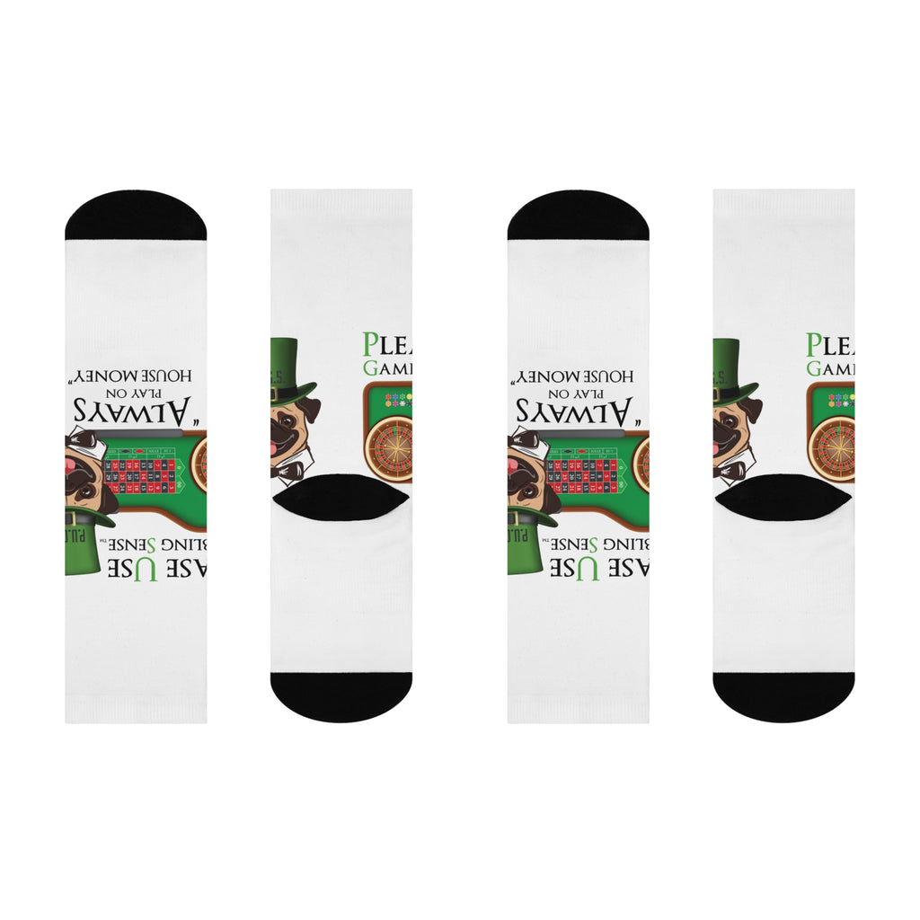 Roulette "House Money" Cushioned Crew Socks from P.U.G.S. Apparel