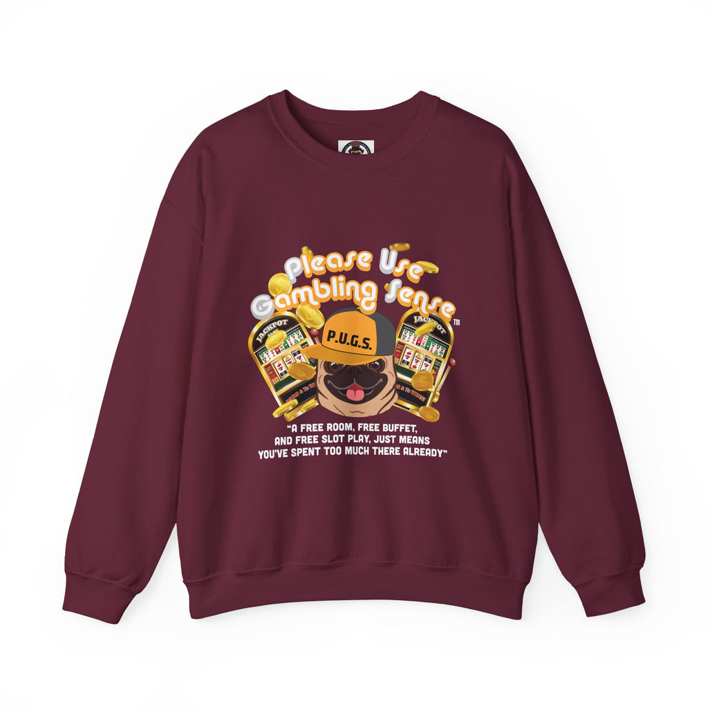 Funny Slot Machine Graphic Sweatshirt by P.U.G.S. apparel