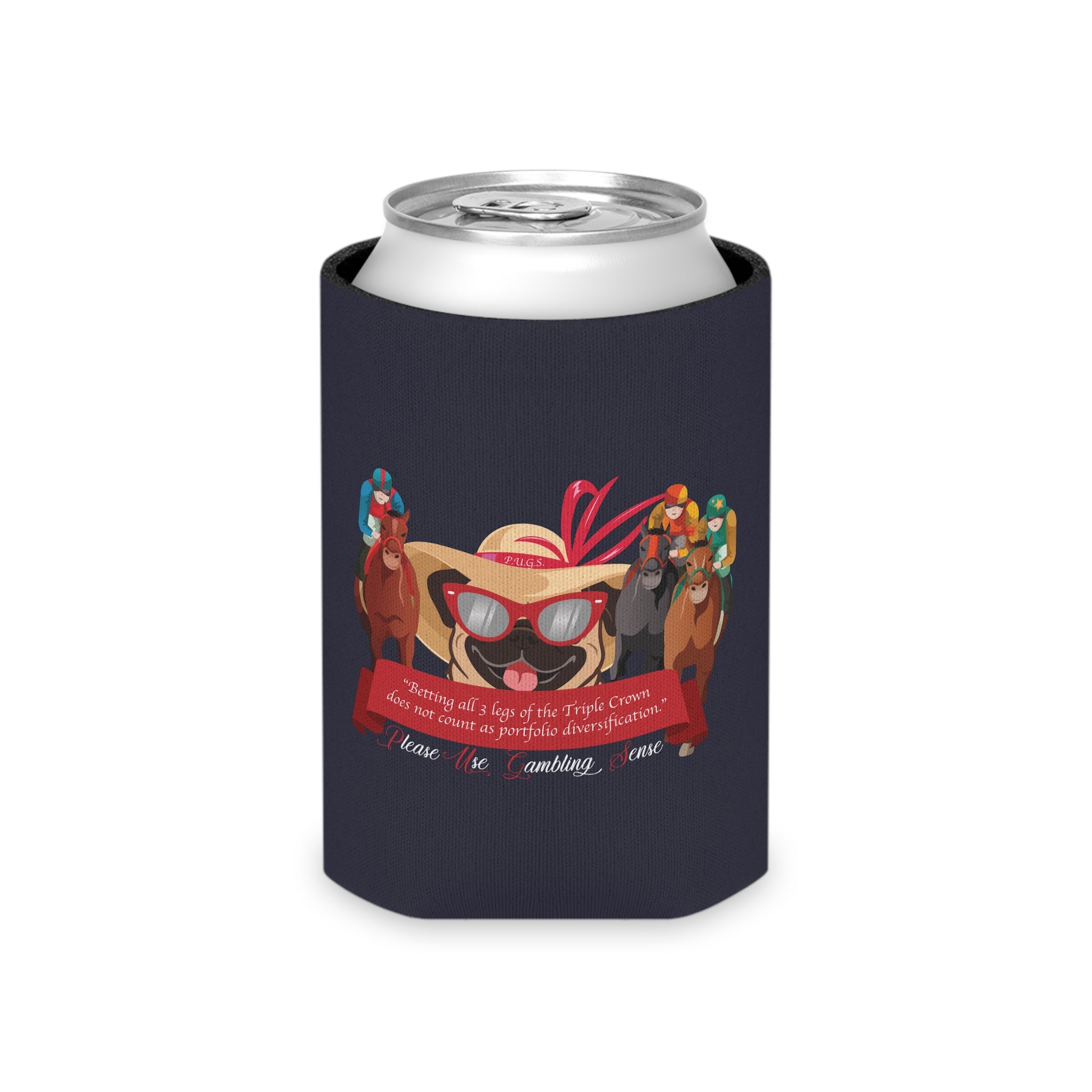 Horse Racing "Betting" Can Cooler by P.U.G.S. Apparel