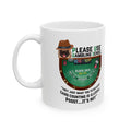 Blackjack "Counting" White Ceramic Mug — Funny Gambling Humor Coffee Cup (11oz/15oz)