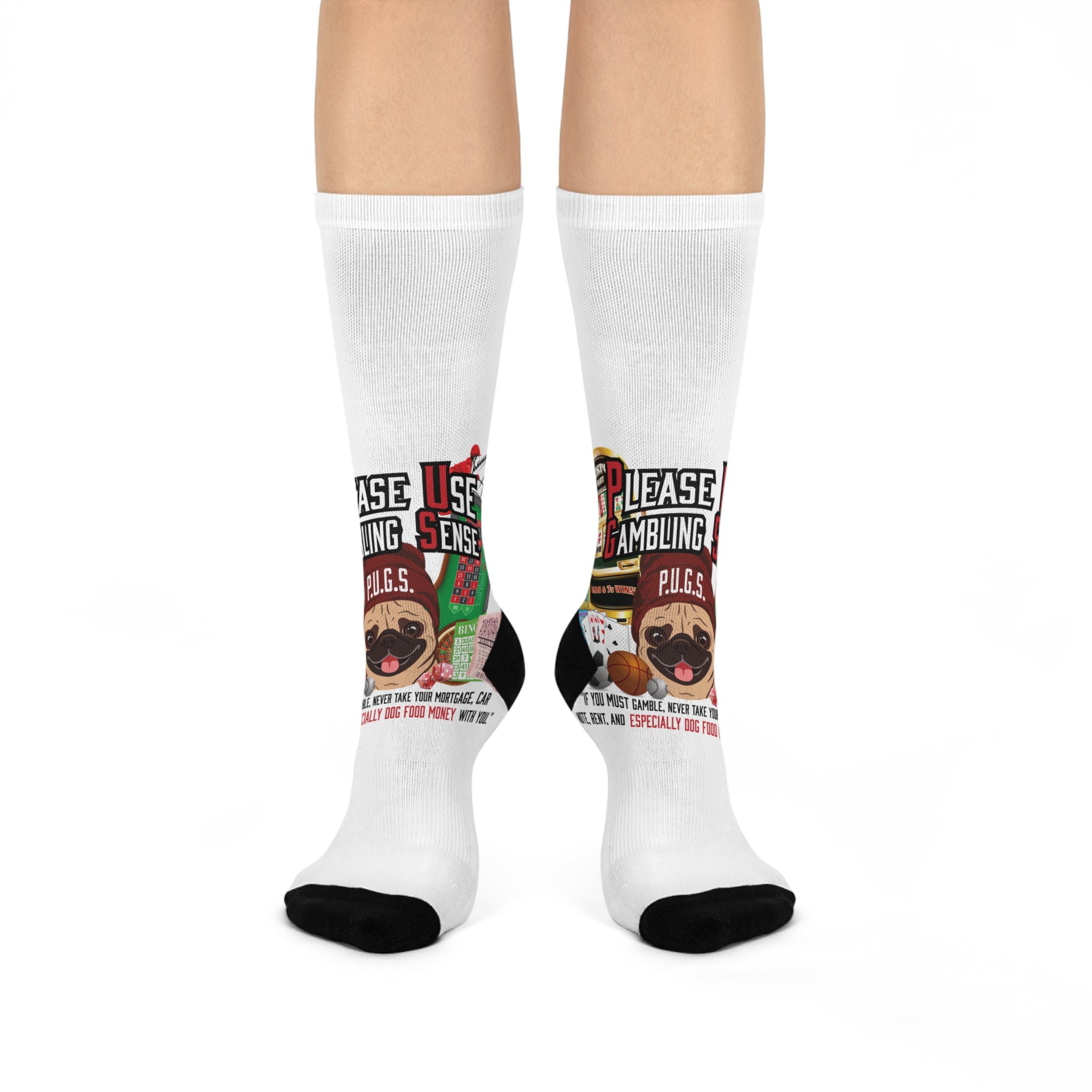 All Gambling Crew Socks from P.U.G.S. Apparel