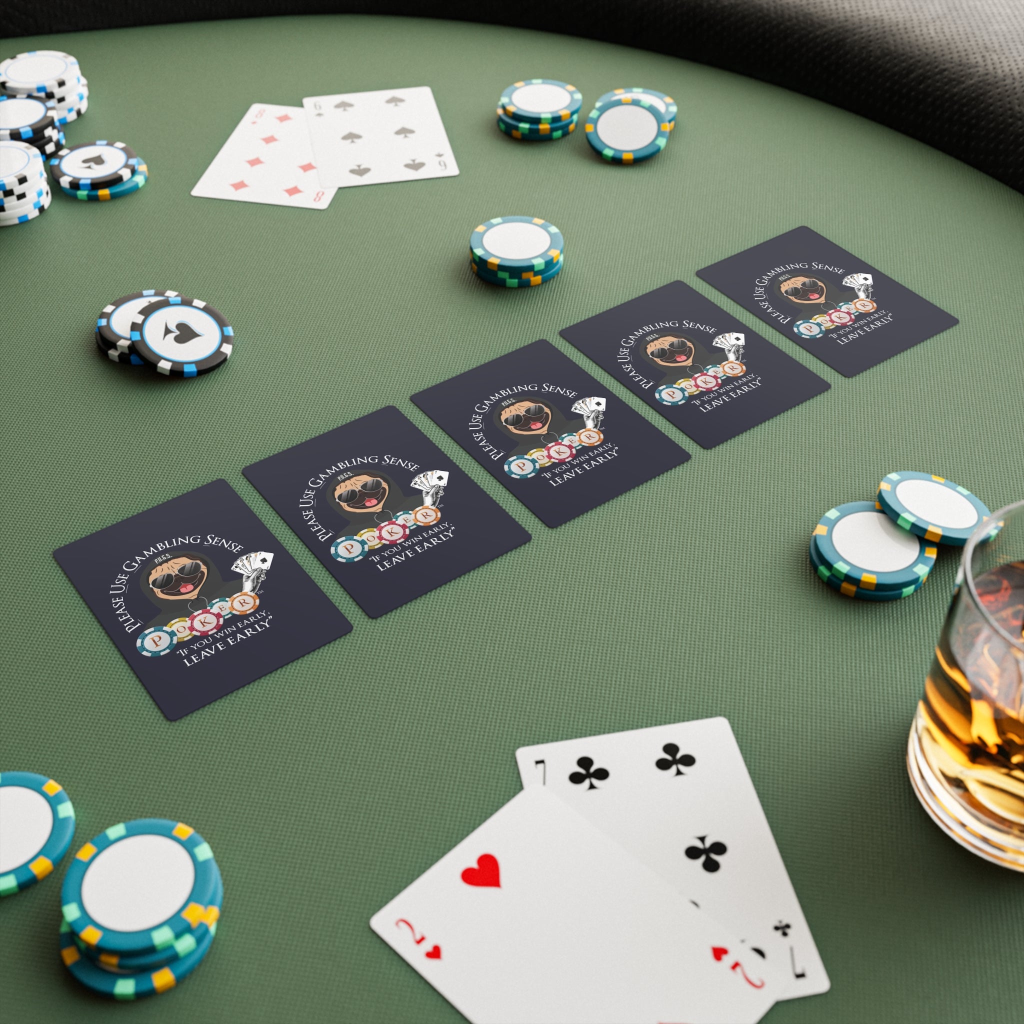 Poker “Leave Early” Playing Cards
