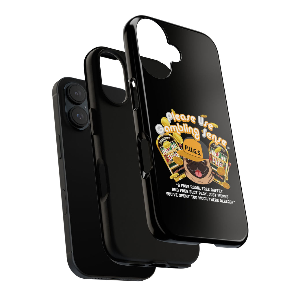 Black Slot Machine "Free Play" Gambling Phone Case — P.U.G.S. Apparel