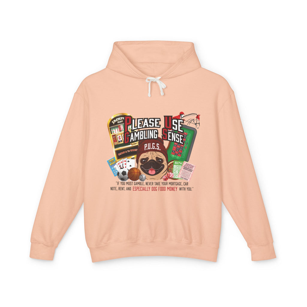 Funny gambling graphic hoodie by P.U.G.S. Apparel