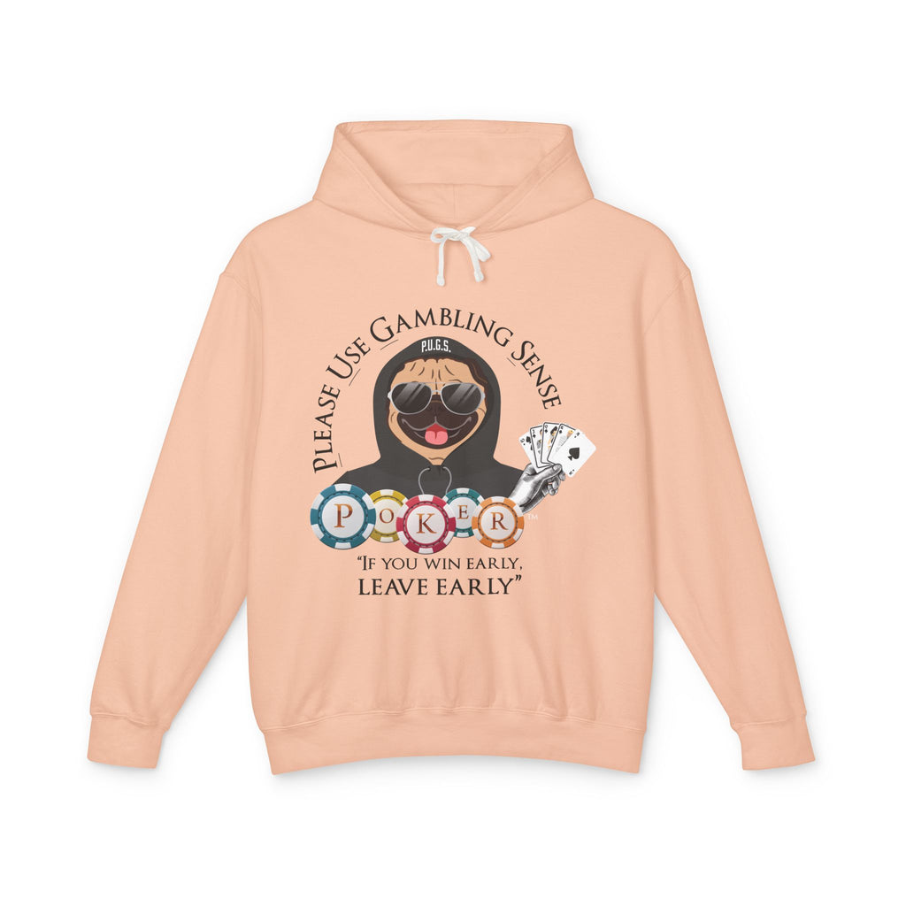 Funny poker graphic hoodie by P.U.G.S. apparel