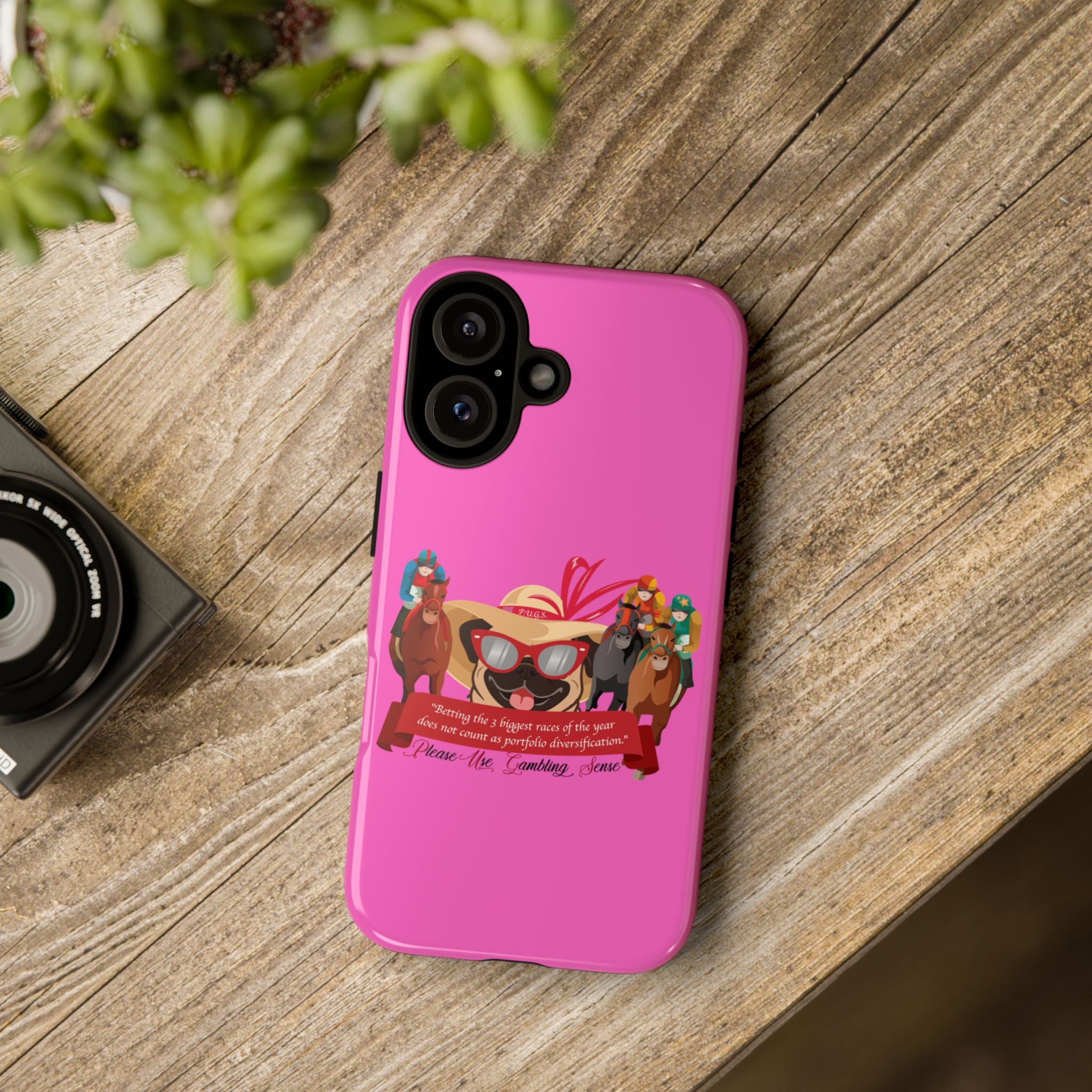 Black Horse Racing "Betting" Phone Case — P.U.G.S. Apparel