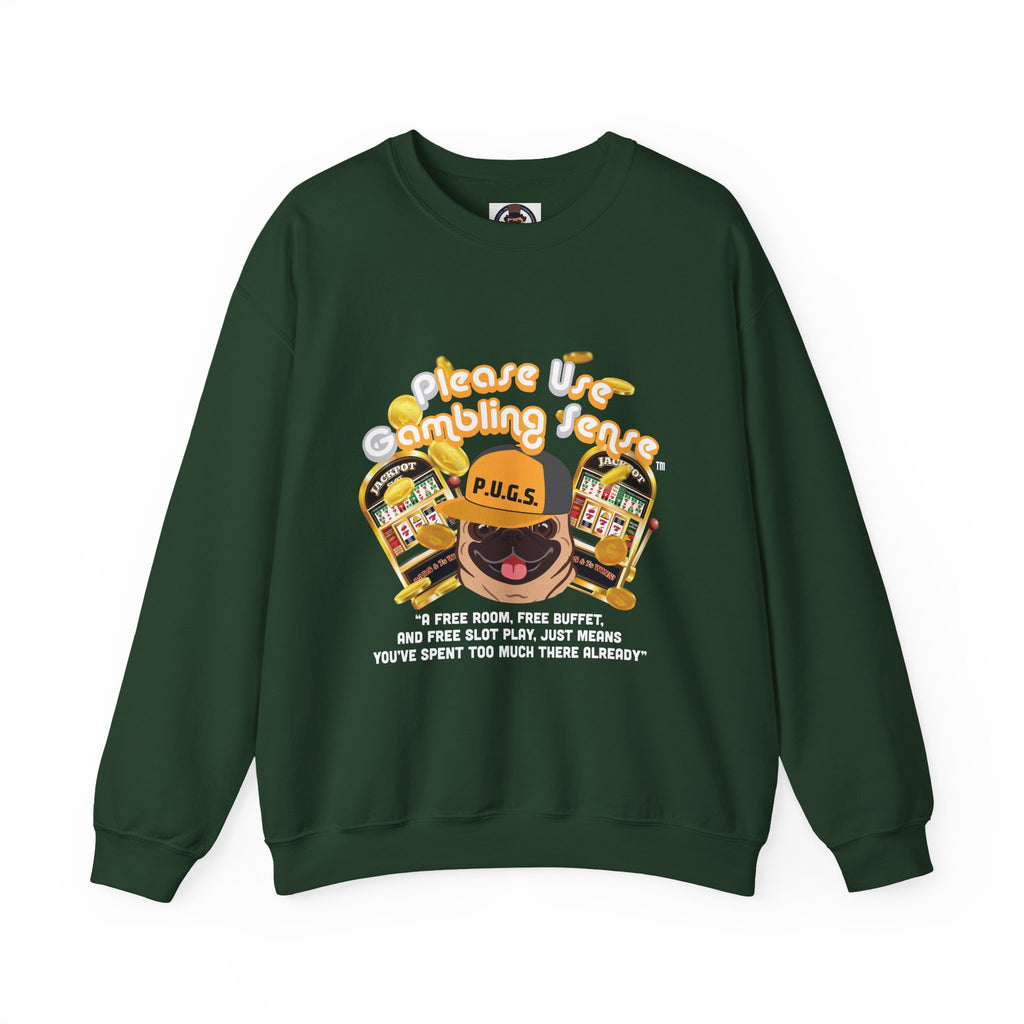 Funny Slot Machine Graphic Sweatshirt by P.U.G.S. apparel