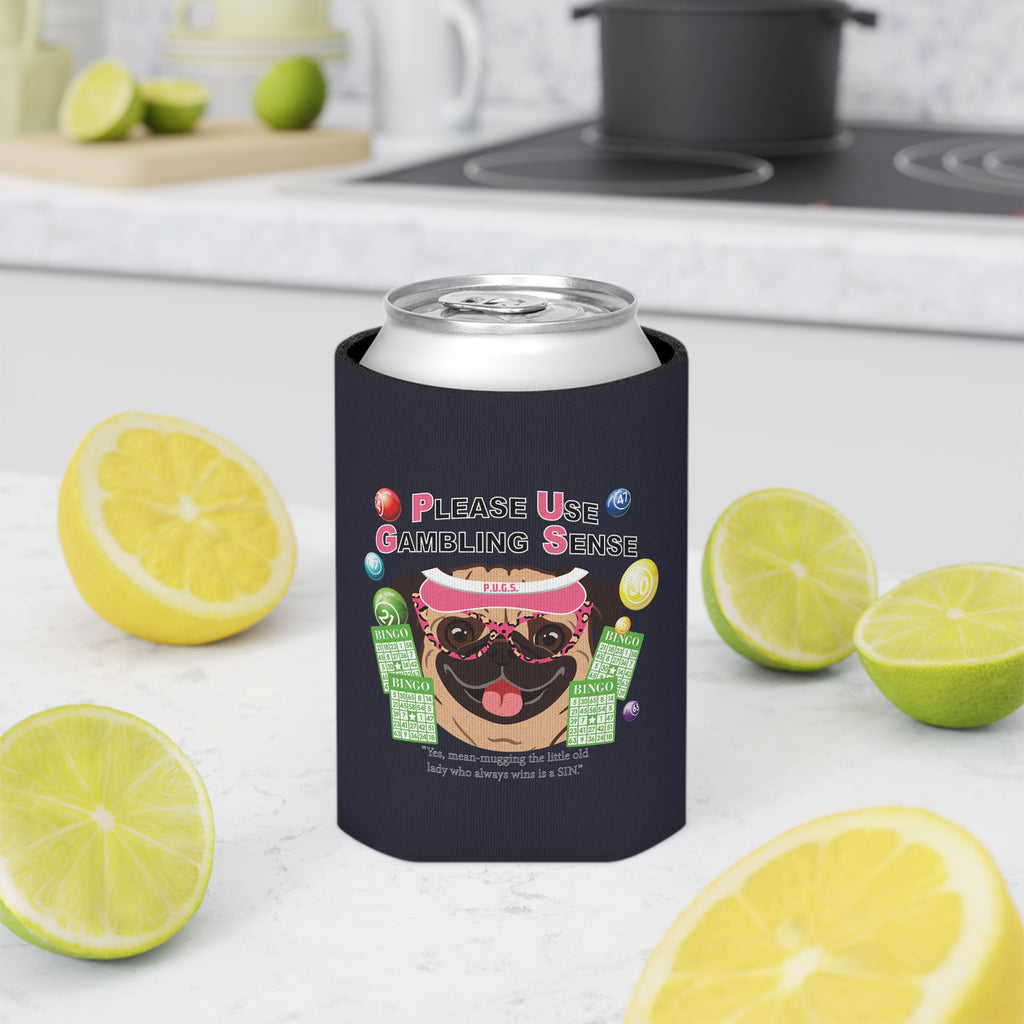 Bingo "Mugging" Can Cooler by P.U.G.S. Apparel