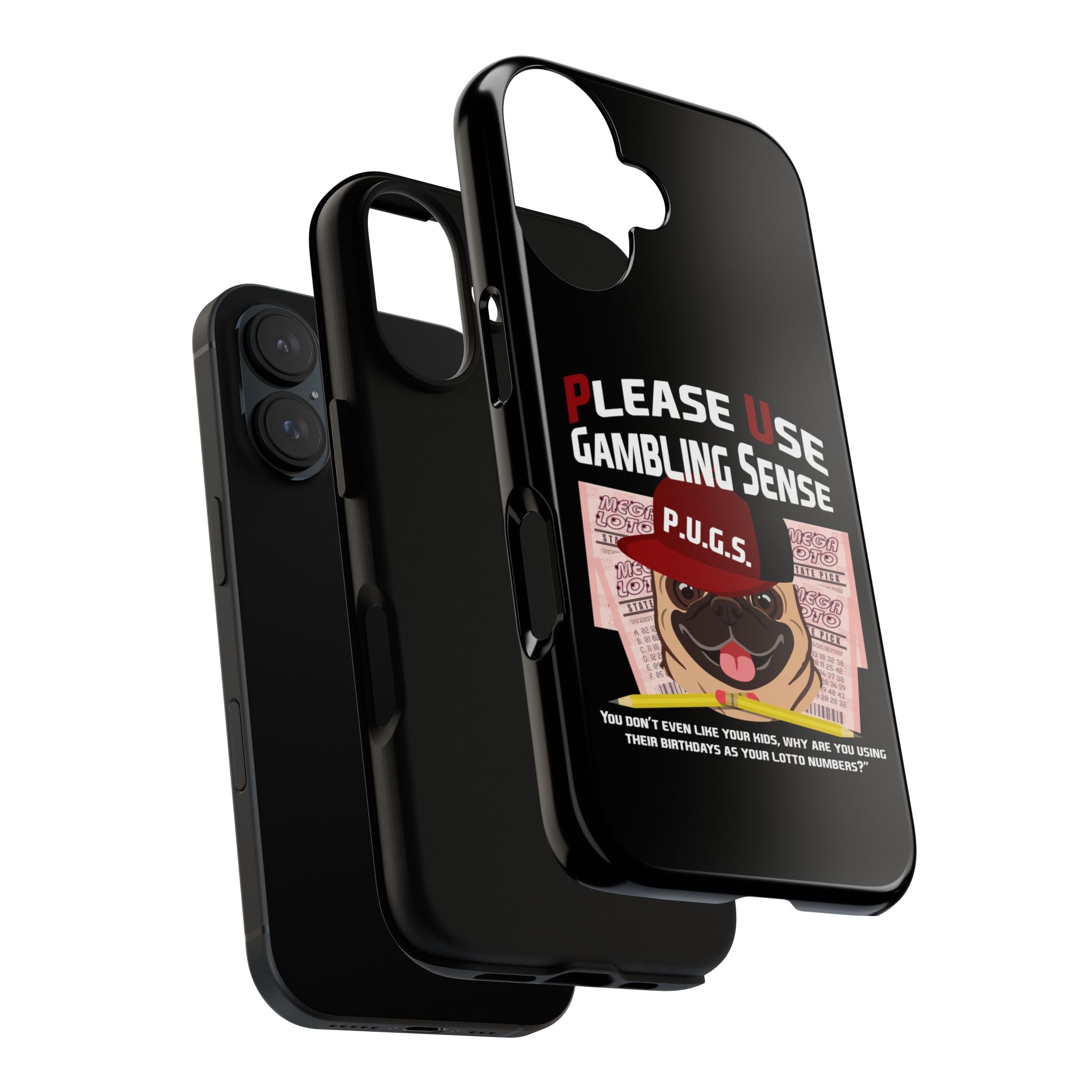 Black Lottery "Birthdays" Phone Case — P.U.G.S. Apparel