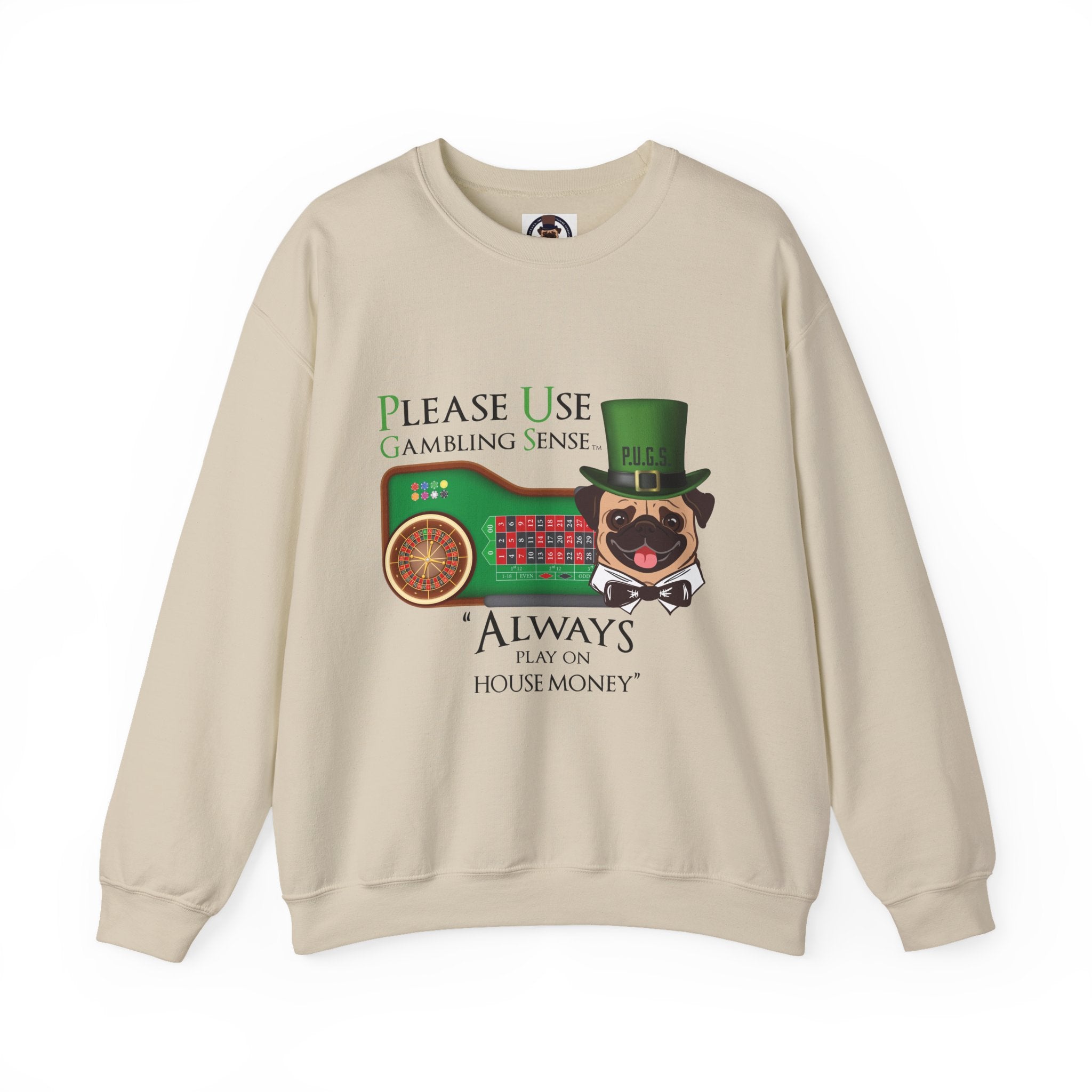 Funny Roulette Graphic Sweatshirt by PU.G.s. apparel