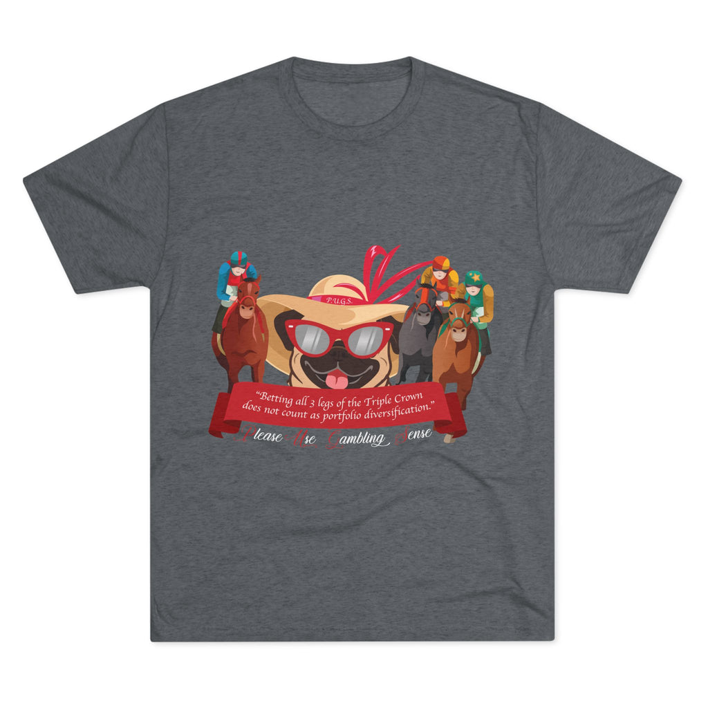 Funny Horse Racing graphic tee by P.U.G.S. Apparel