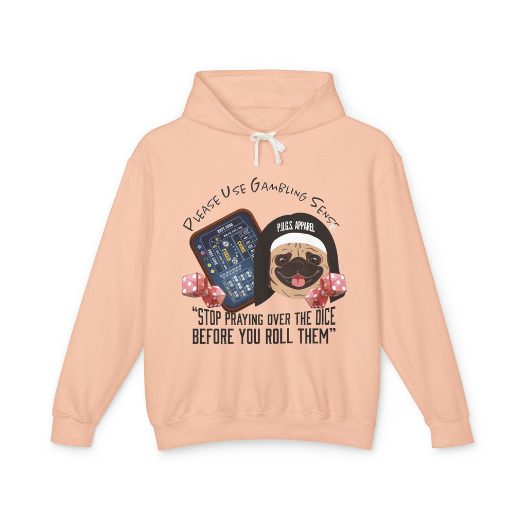 Funny craps gambling hoodie by P.U.G.S. Apparel