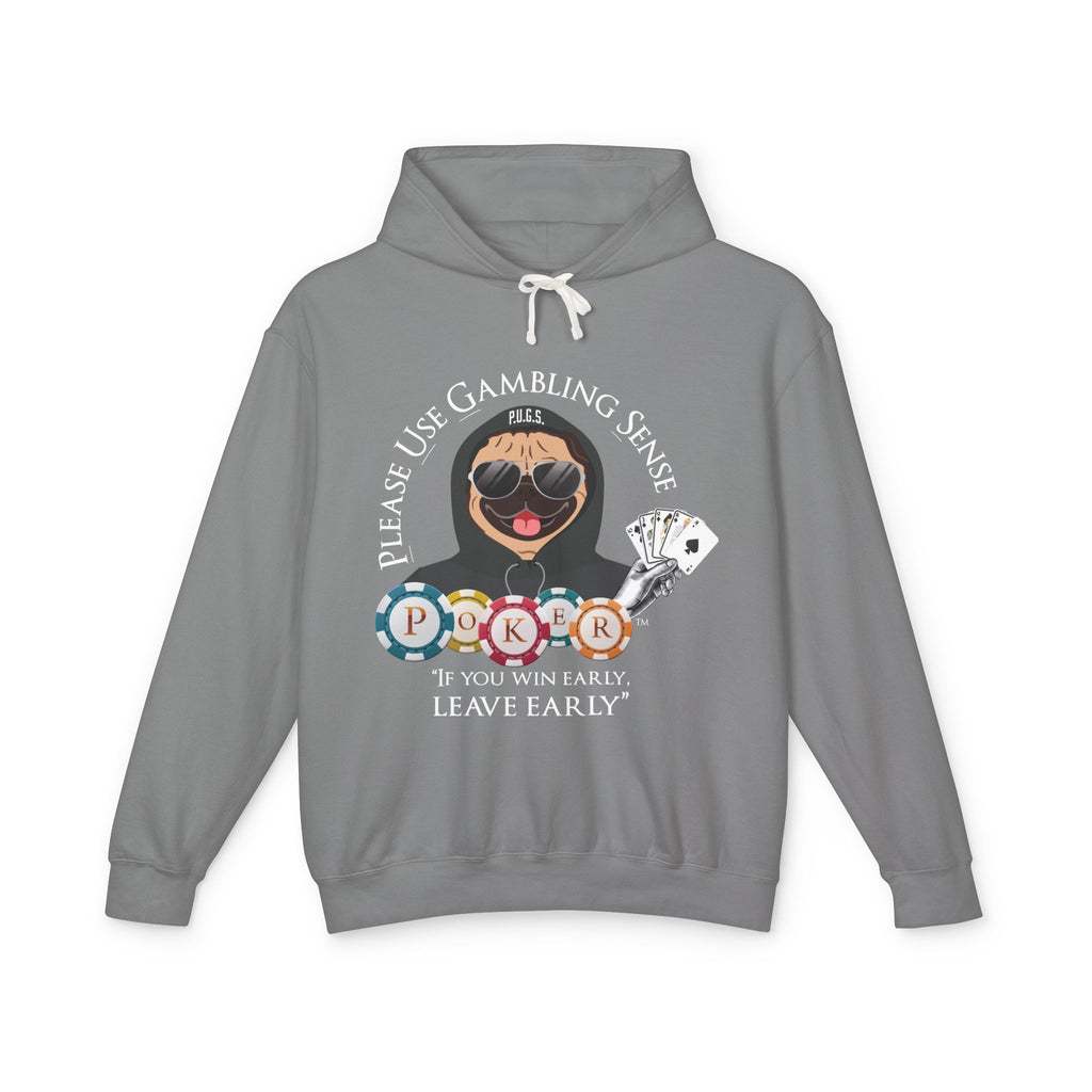 Funny poker graphic hoodie by P.U.G.S. apparel