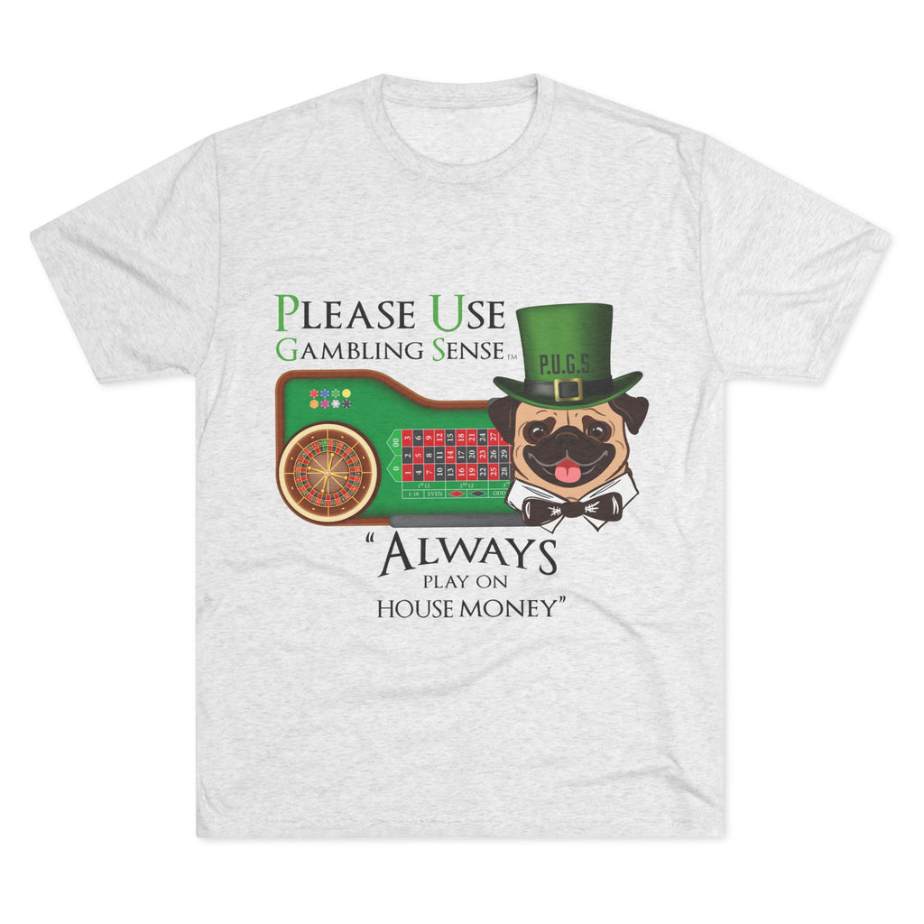 Funny roulette graphic tee by P.U.G.S. Apparel