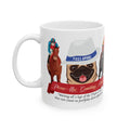 Horse Racing “Fedora” White Ceramic Mug Coffee Cup (11oz/15oz)
