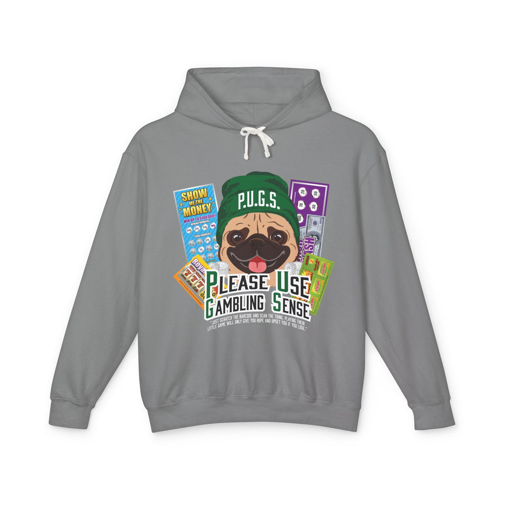Funny scratch off lottery graphic hoodie by P.U.G.S. Apparel