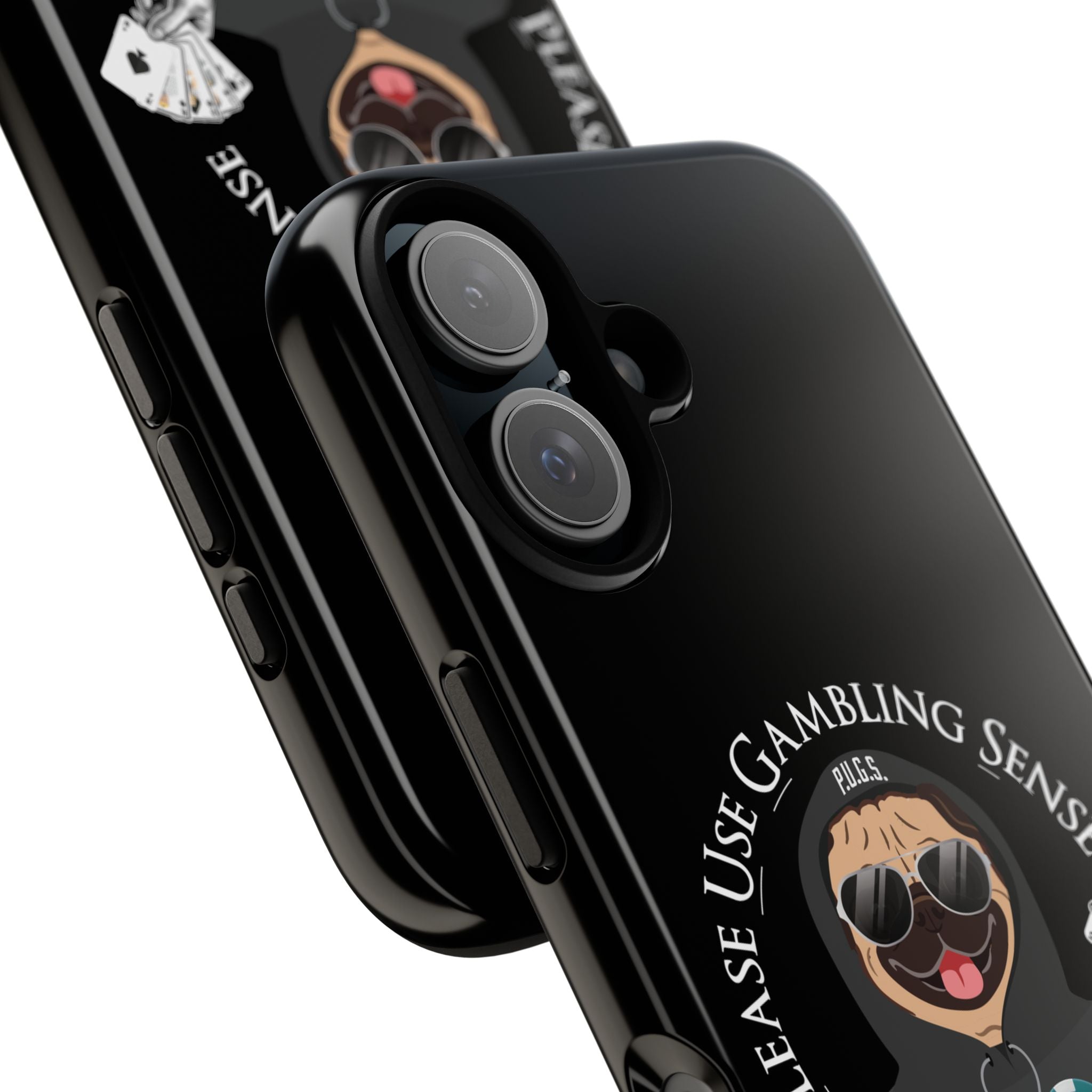 Black Poker "Leave Early" Phone Case — P.U.G.S. Apparel