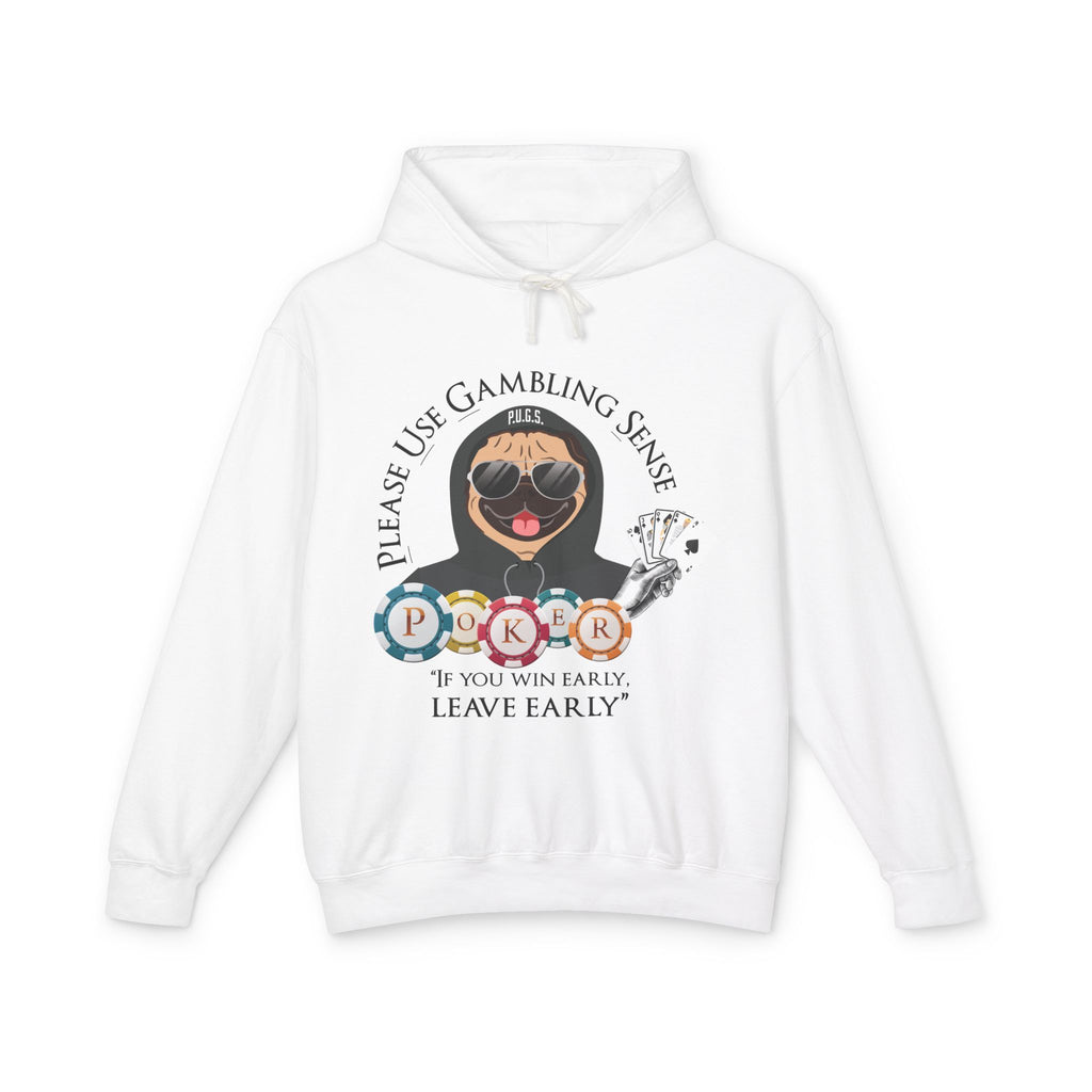 Funny poker graphic hoodie by P.U.G.S. apparel