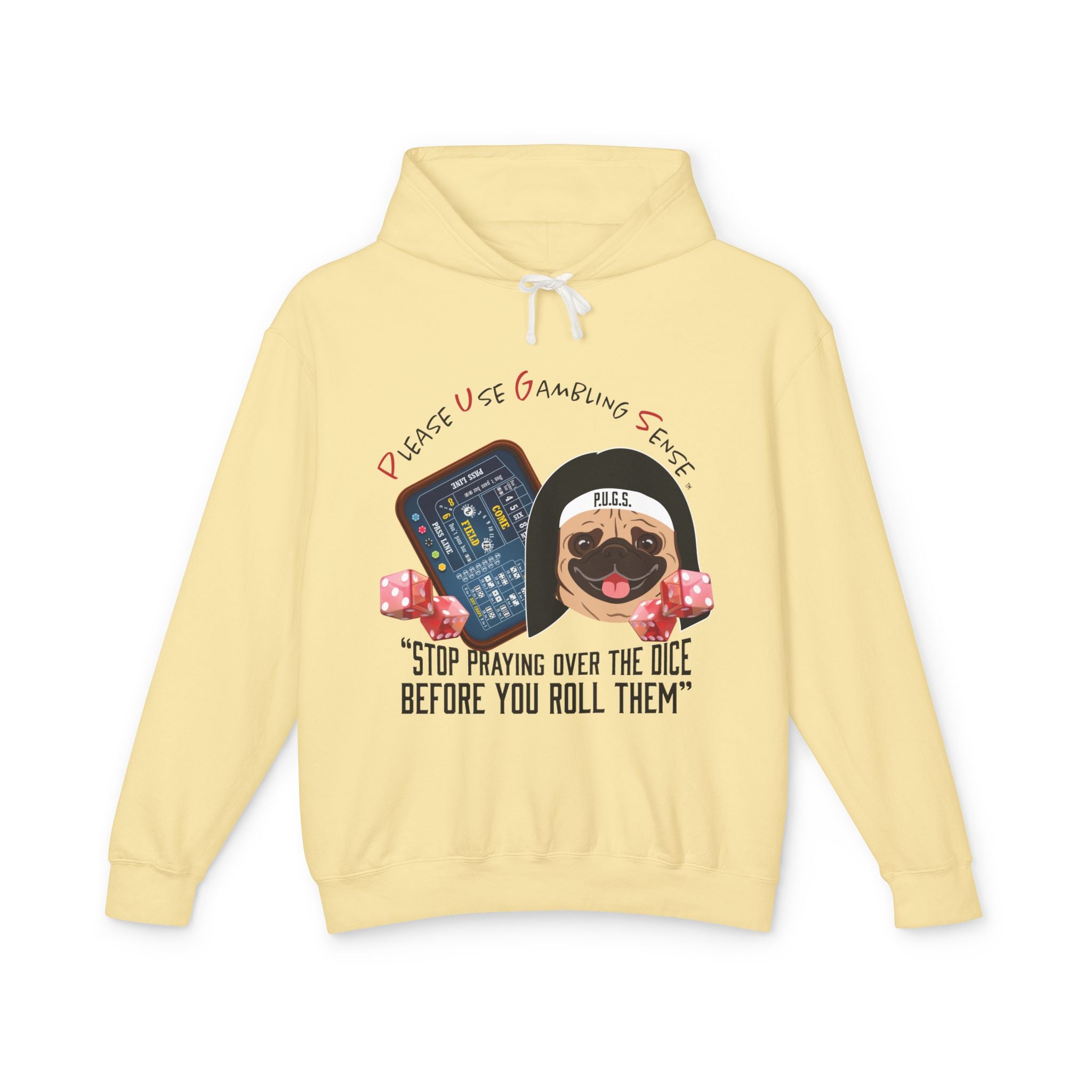 Funny Craps Hoodie by P.U.G.S. Apparel