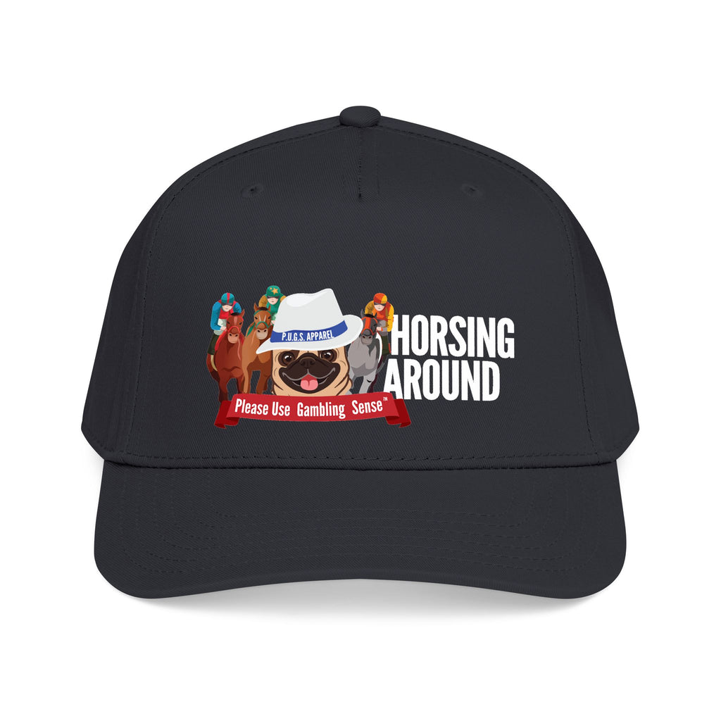Horse Racing "Fedora" Mid Profile Baseball Cap by P.U.G.S. Apparel